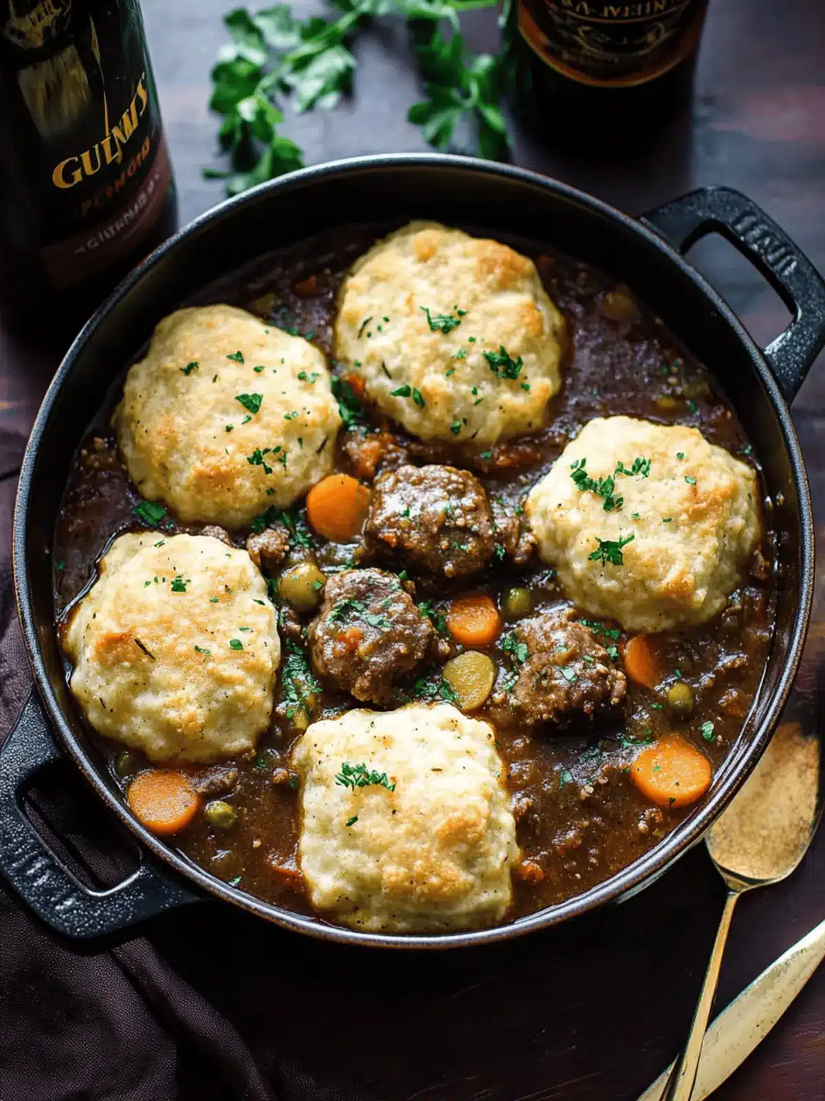 Cozy Up with Guinness Beef Stew and Cheddar Herb Dumplings 2 Guinness Beef Stew with Cheddar Herb Dumplings