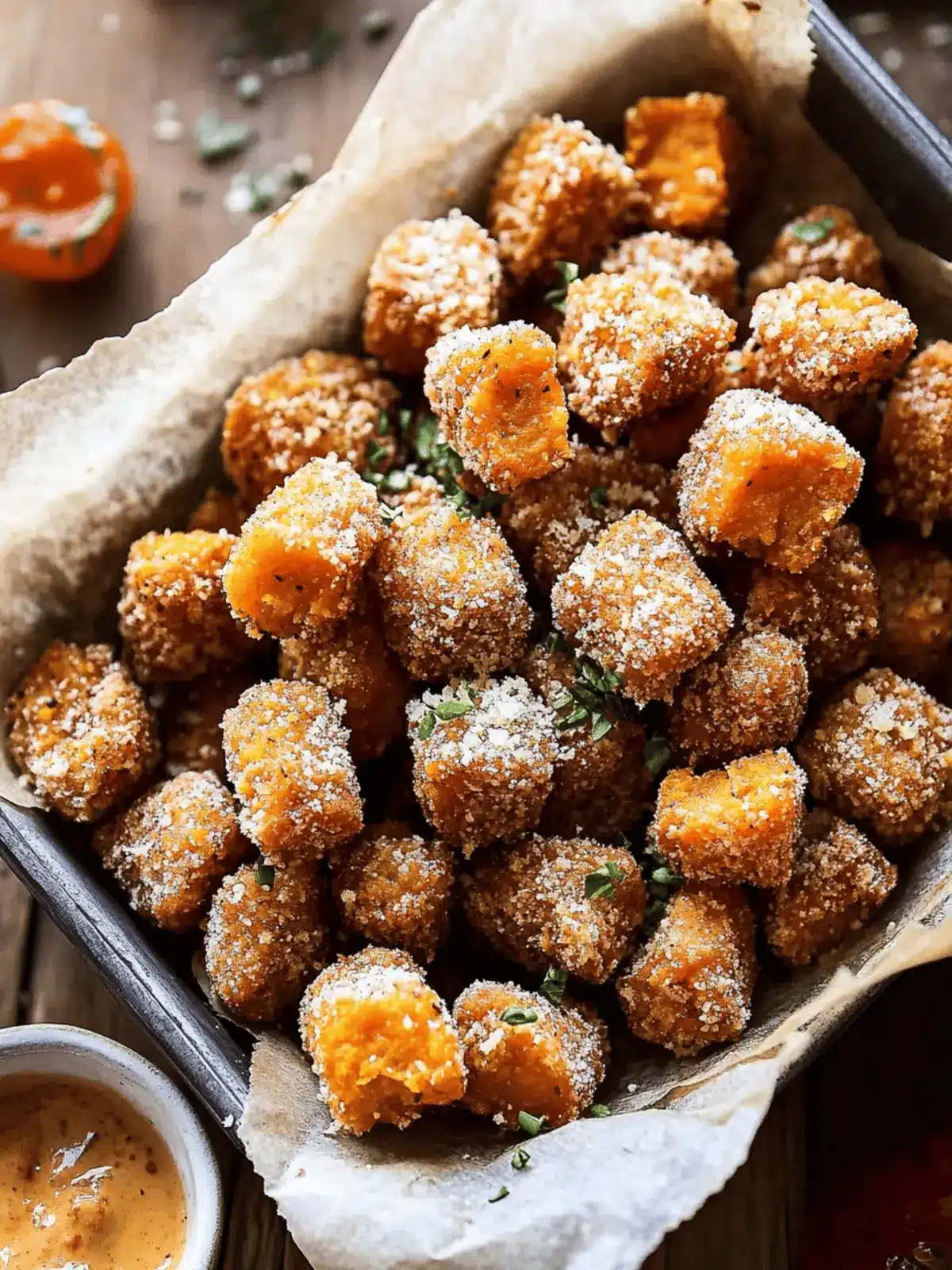 Crispy Sweet Potato Parmesan Tater Tots You'll Devour 3 Sweet Potato Parmesan Tater Tots