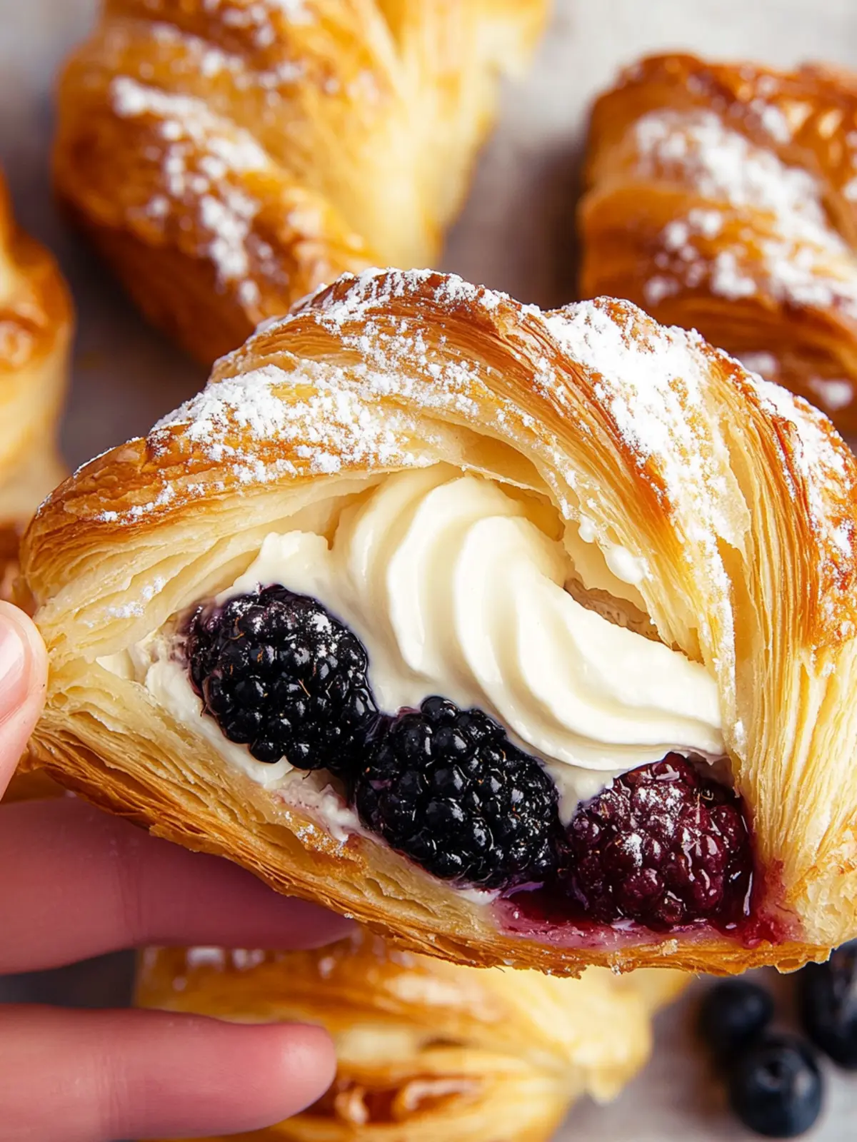 Berries and Cream Filled Croissants for Your Sweet Escape 3 Berries and Cream Filled Croissants