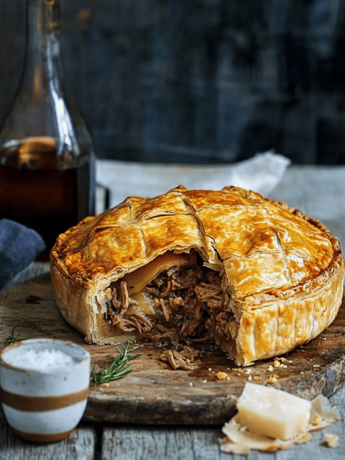 Pulled Lamb, Rosemary and Cheese Pie: Comfort in Every Bite 2 Pulled Lamb, Rosemary and Cheese Pie: Comfort in Every Bite