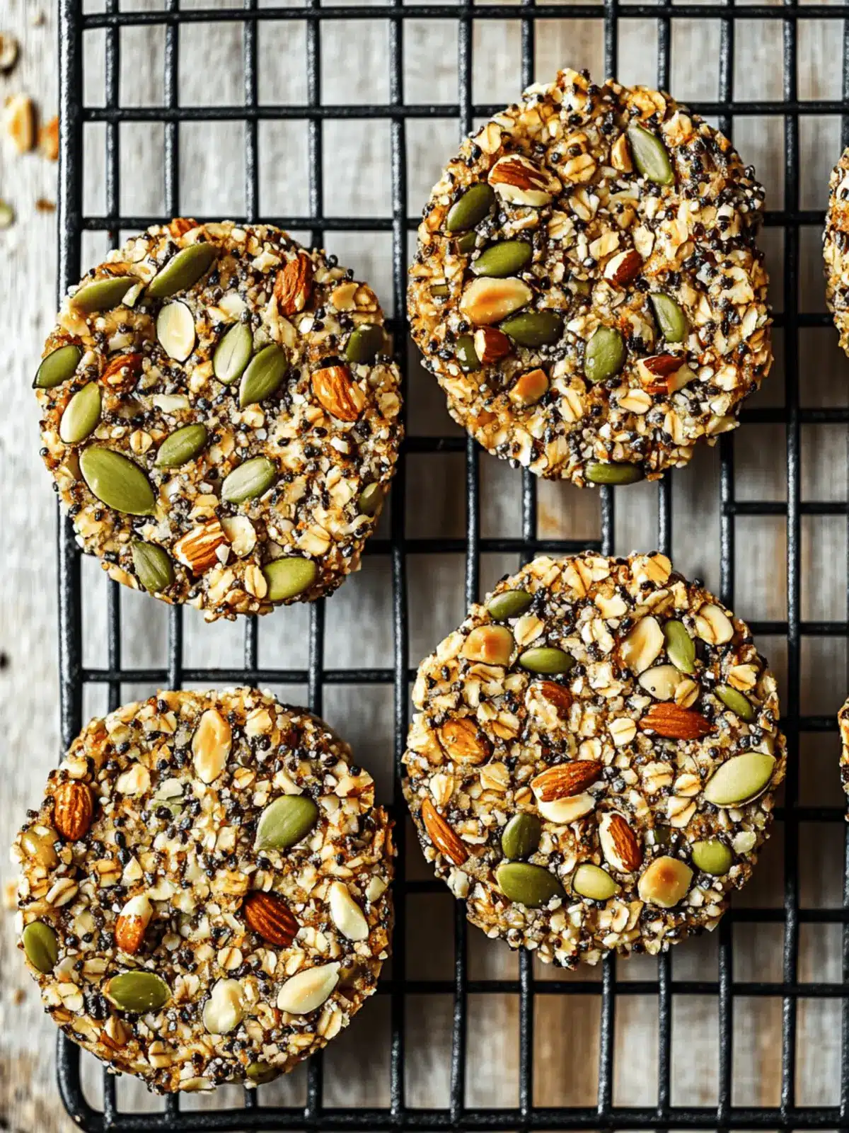 Crunchy Nut & Seed Rounds for Guilt-Free Snacking Delight 2 Crunchy Nut & Seed Rounds
