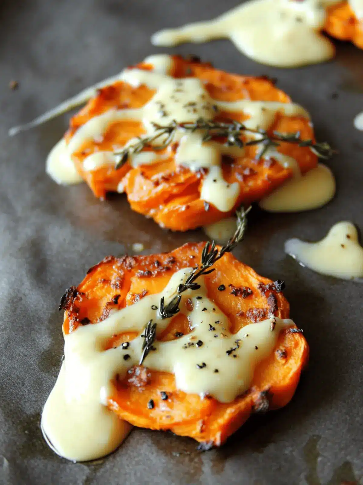 Crispy Savory Smashed Sweet Potatoes with Lemon Garlic Aioli 4 Savory Smashed Sweet Potatoes with Lemon Garlic Aioli