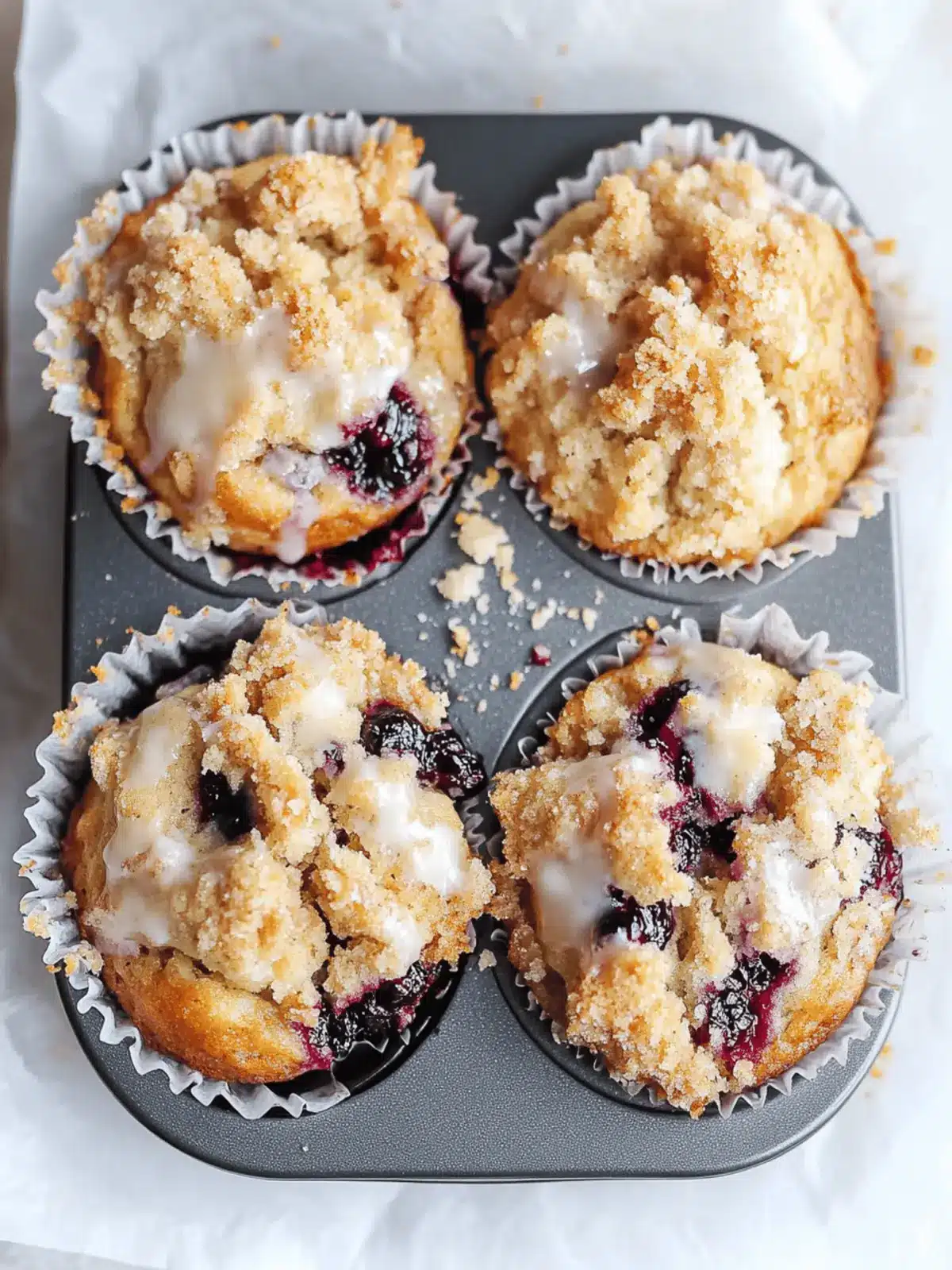 Delicious Blackberry Greek Yogurt Crumb Muffins to Savor 4 Blackberry Greek Yogurt Crumb Muffins