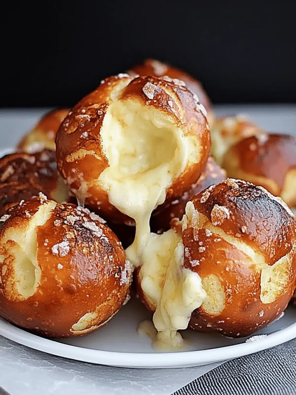 Garlic Cheese-Stuffed Pretzel Bombs: Homemade Joy in Every Bite 4 Garlic Cheese-Stuffed Pretzel Bombs