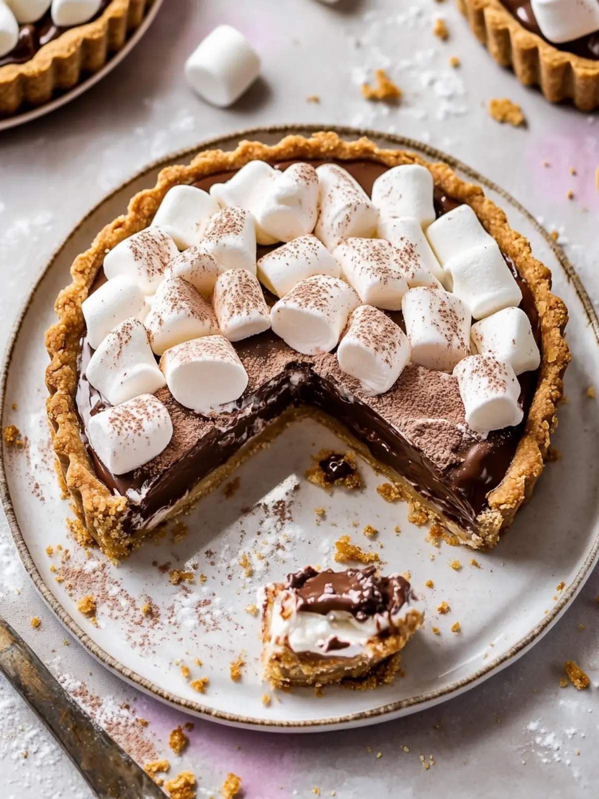 Decadent Chocolate Marshmallow Tart: Pure Bliss Awaits 4 Chocolate Marshmallow Tart