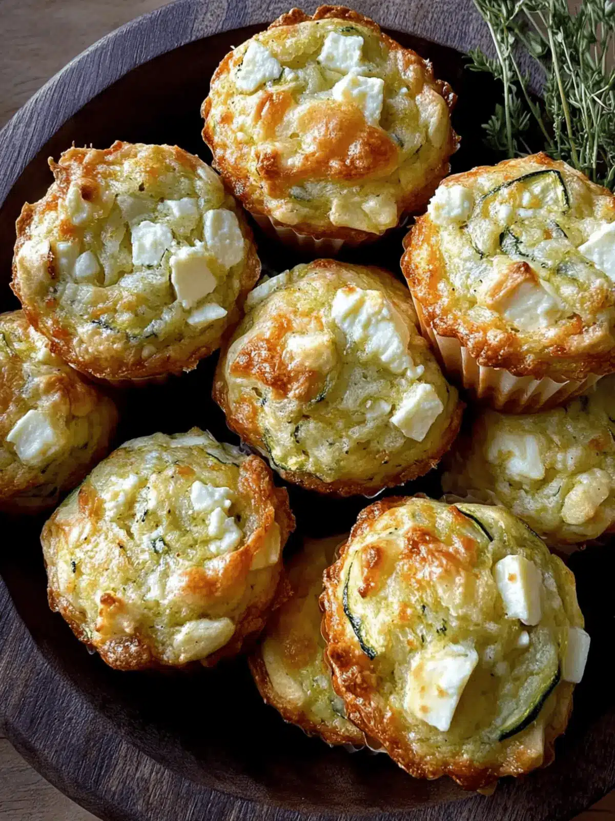 Savory Feta and Zucchini Muffins for a Flavorful Breakfast 2 Feta and Zucchini Muffins