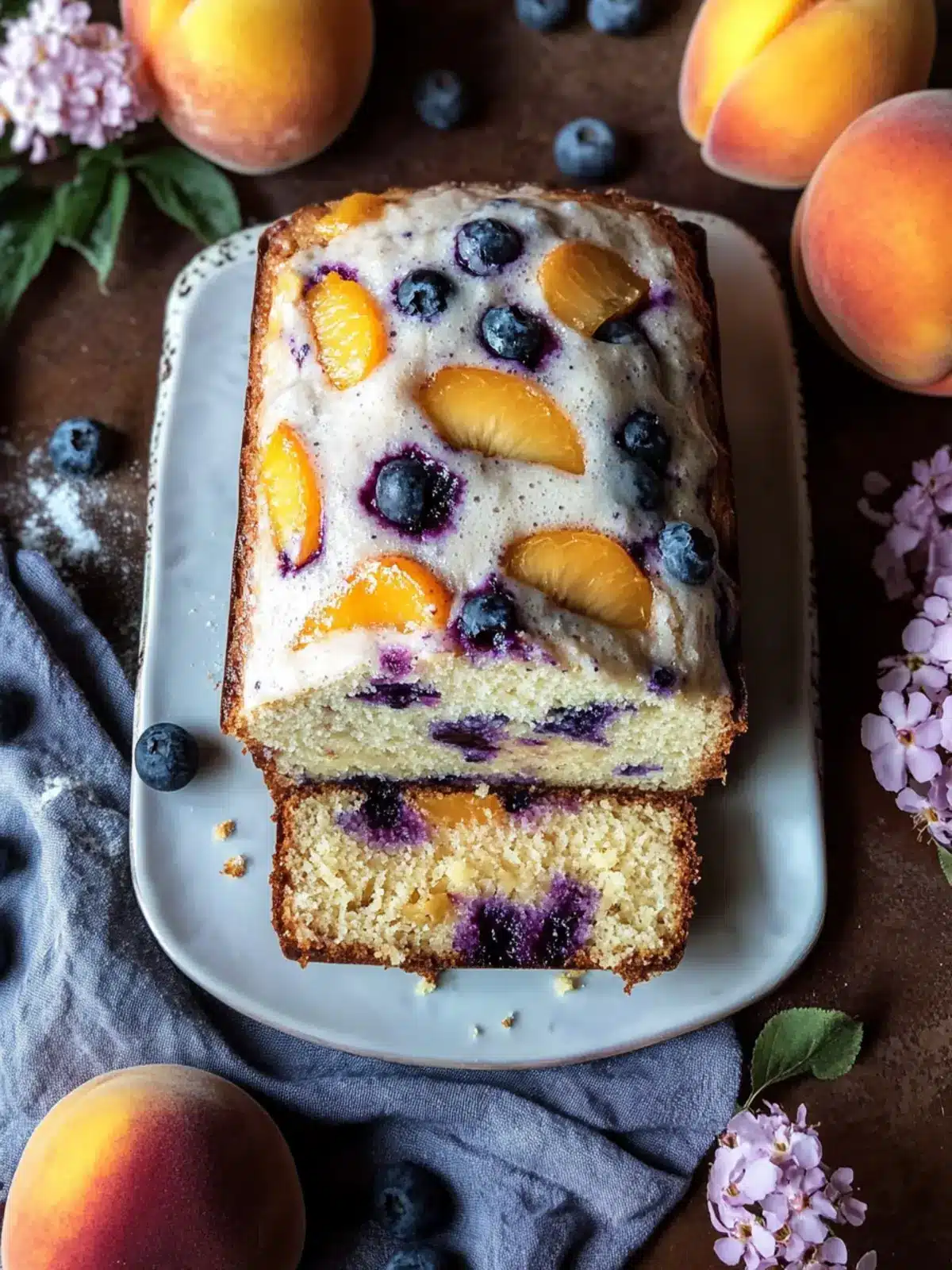 Irresistibly Easy Peach Blueberry Loaf Recipe You ll Love 4 Easy Peach Blueberry Loaf