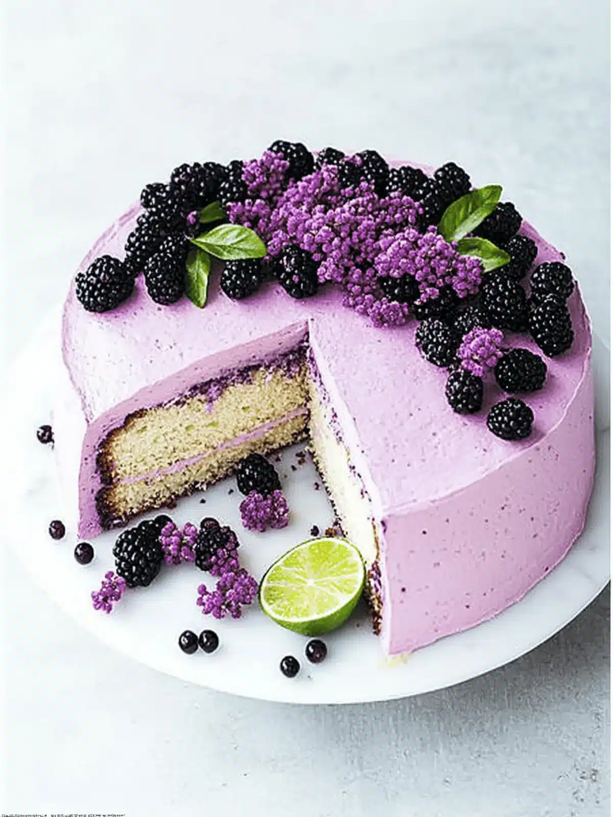 Delicious Blackberry Lime Cake: A Springtime Sensation 2 Blackberry Lime Cake
