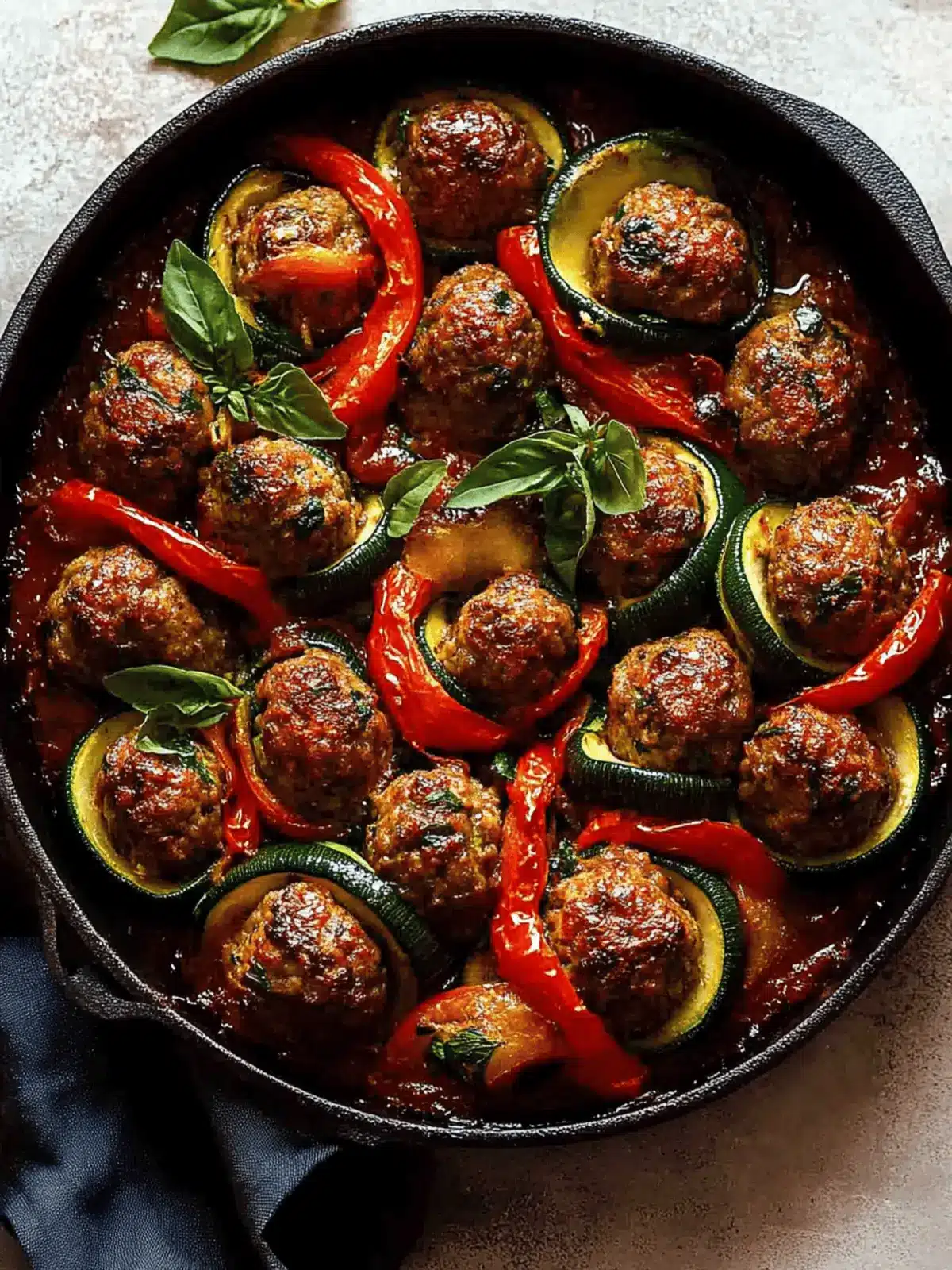 Savory Moroccan Spiral Meatball Zucchini Bake You ll Love 3 Moroccan Spiral Meatball Zucchini Bake
