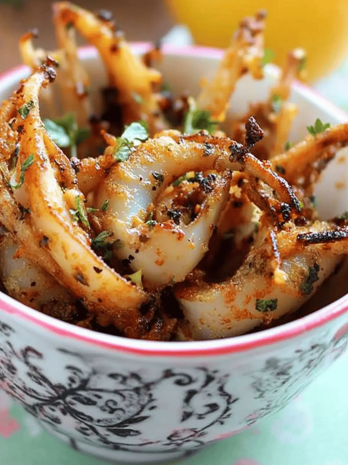 Garlic Parsley Grilled Squid Tapas: Quick Seafood Delight 3 Garlic Parsley Grilled Squid Tapas