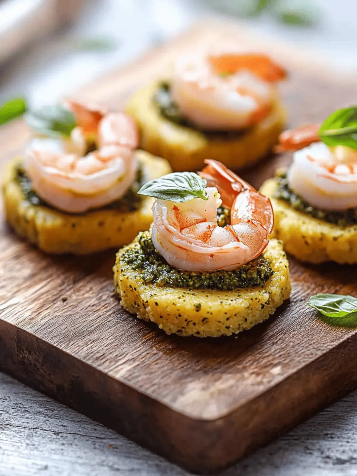 Butter Poached Shrimp and Pesto Polenta Bites You ll Crave 3 Butter Poached Shrimp and Pesto Polenta Bites