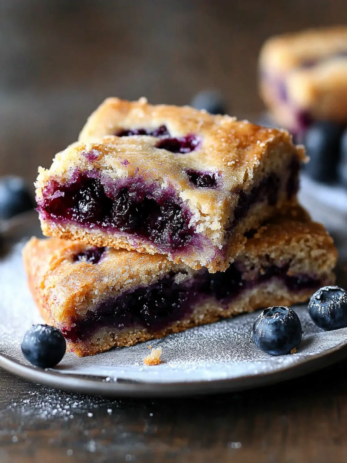 Delicious Blueberry Soft Baked Bars for Easy Snacking 2 Blueberry Soft Baked Bars
