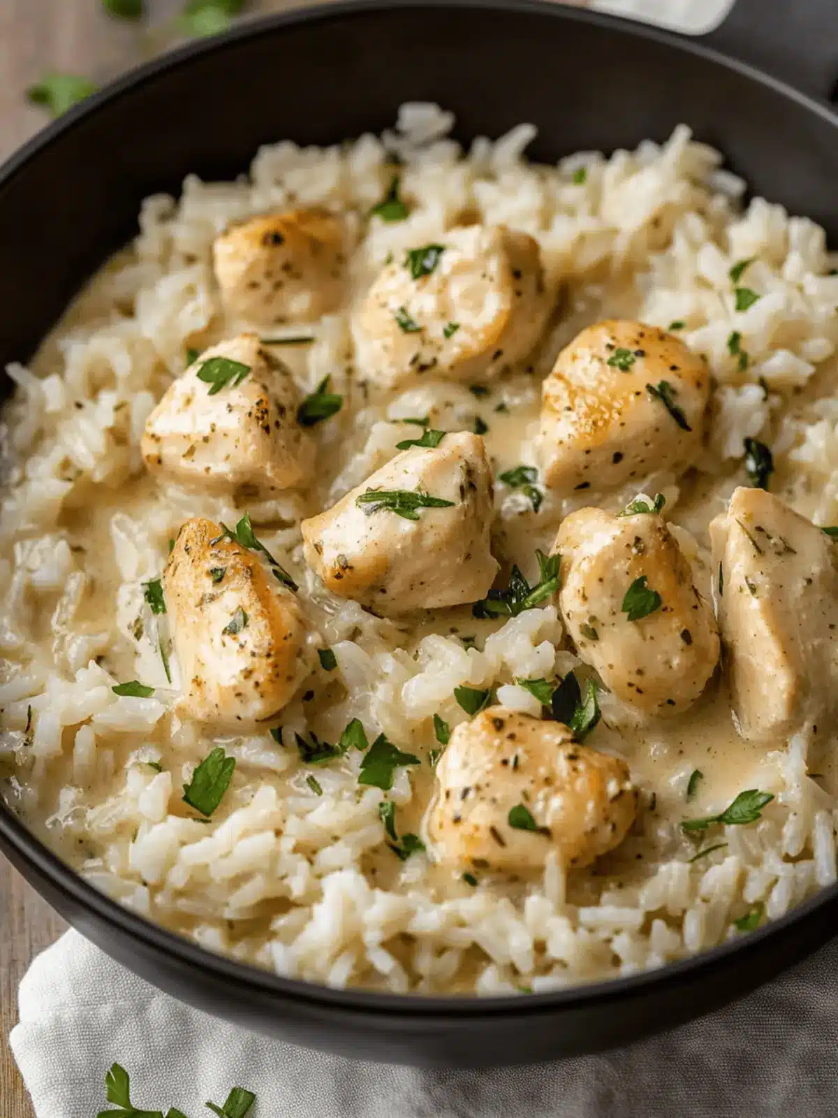 Creamy Herb Chicken & Basmati Rice: Your Cozy Weeknight Dinner 2 Creamy Herb Chicken & Basmati Rice