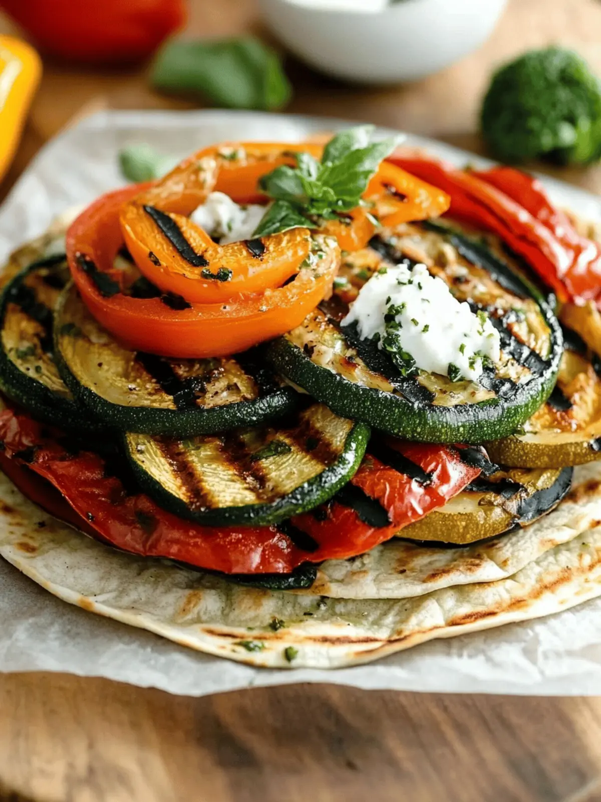 Skewer-Free Grilled Veggie Wraps for Flavor-Packed Adventures 4 Skewer-Free Grilled Veggie Wraps