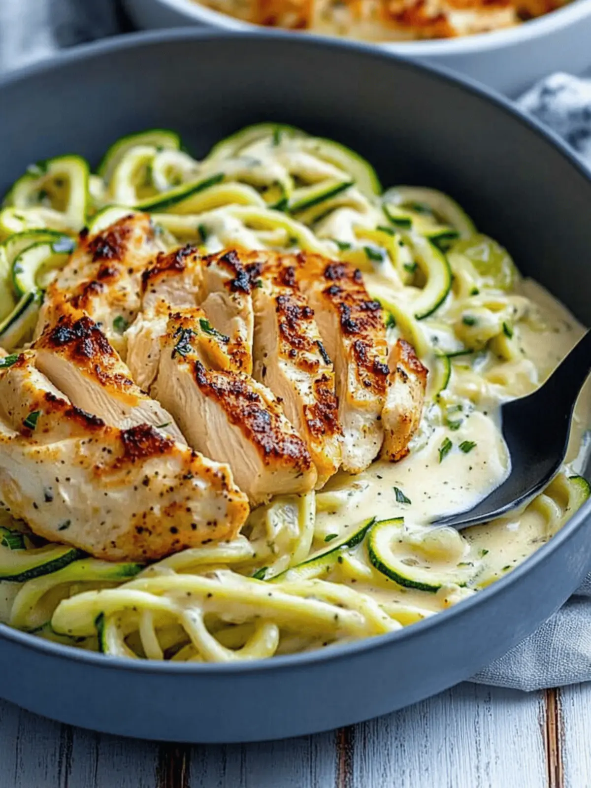 Guilt-Free Zucchini Noodle Chicken Alfredo for Quick Nights 2 Zucchini Noodle Chicken Alfredo