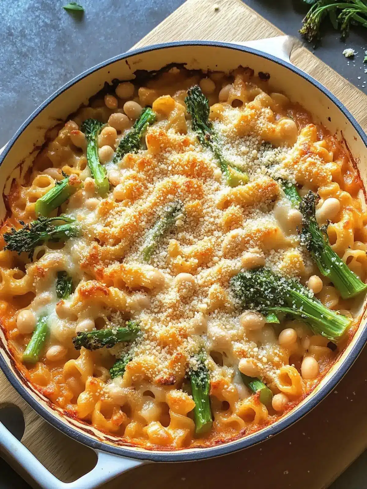 Delicious Pasta Bake with Broccolini and White Beans Joy 3 Pasta Bake with Broccolini and White Beans