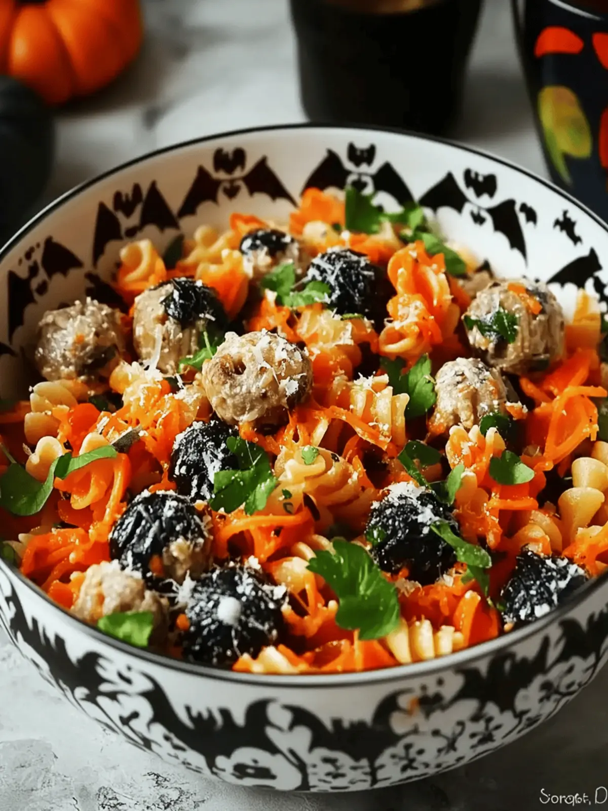 Deliciously Spooky Halloween Pasta Salad for Festive Fun 2 Spooky Halloween Pasta Salad
