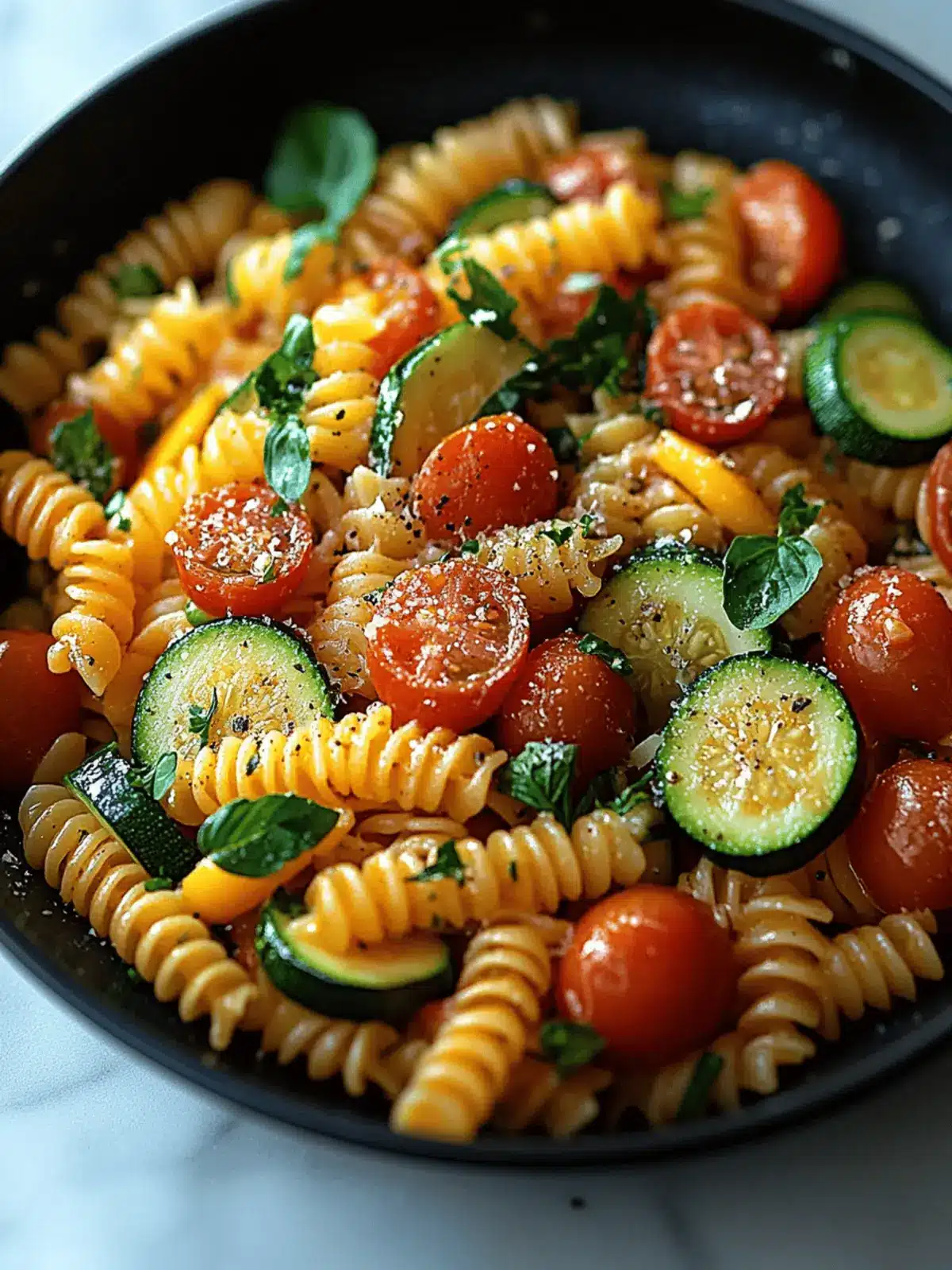 Energizing Tomato Zucchini Pasta Ready in 30 Minutes 2 Tomato Zucchini Pasta