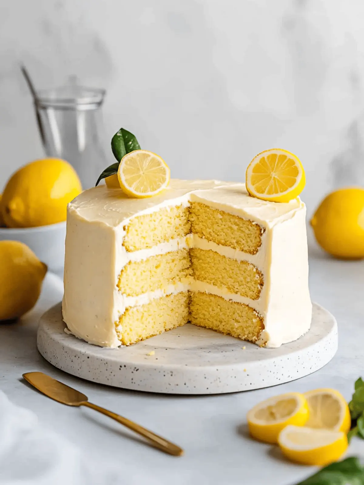 Irresistibly Moist Vegan Lemon Cake with Creamy Frosting 4 Vegan Lemon Cake With Lemon Cream Cheese Frosting
