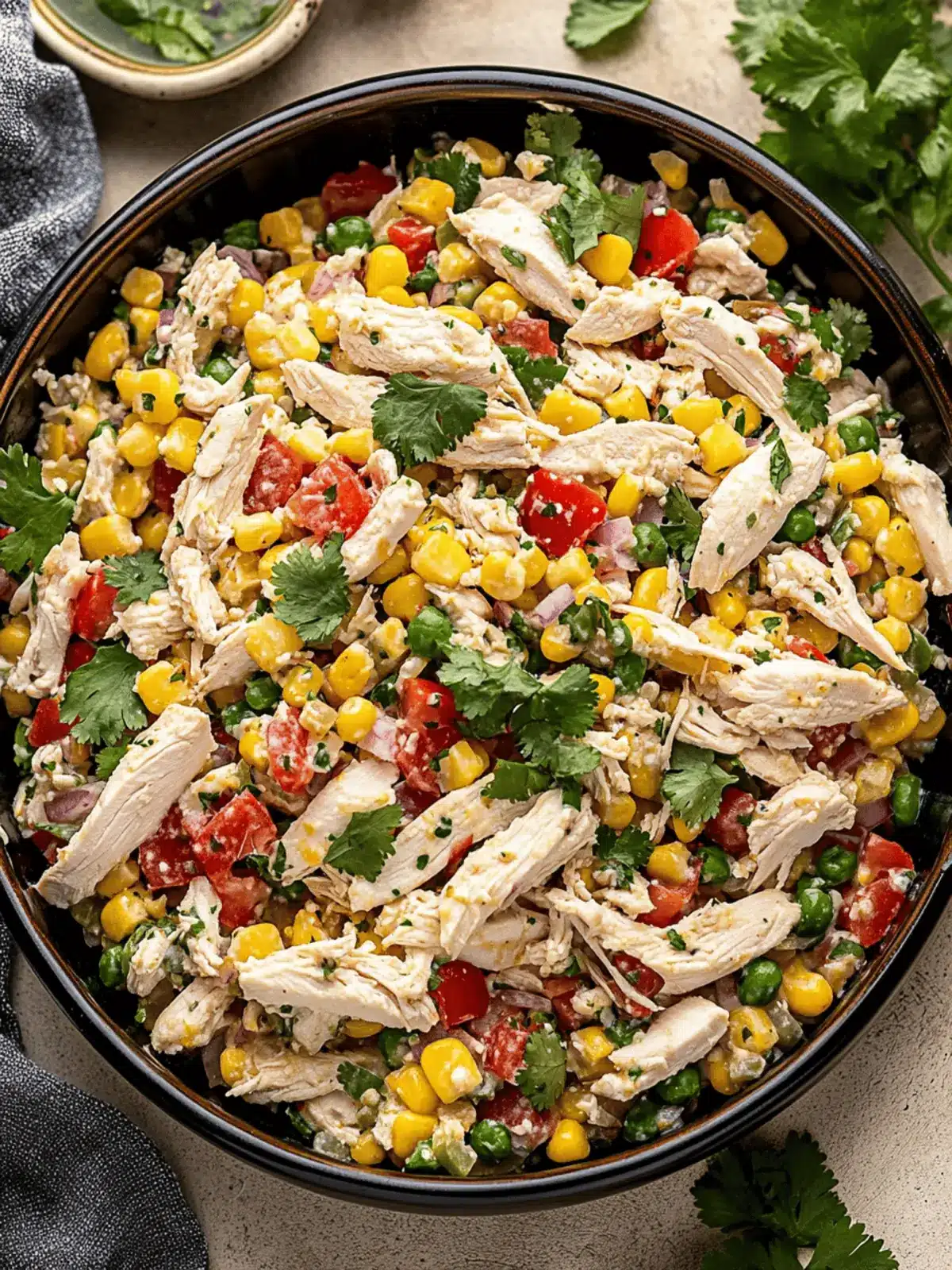 Mexican Chicken Salad Esquites-Inspired for a Fresh Twist 3 Mexican Chicken Salad (Esquites-Inspired)