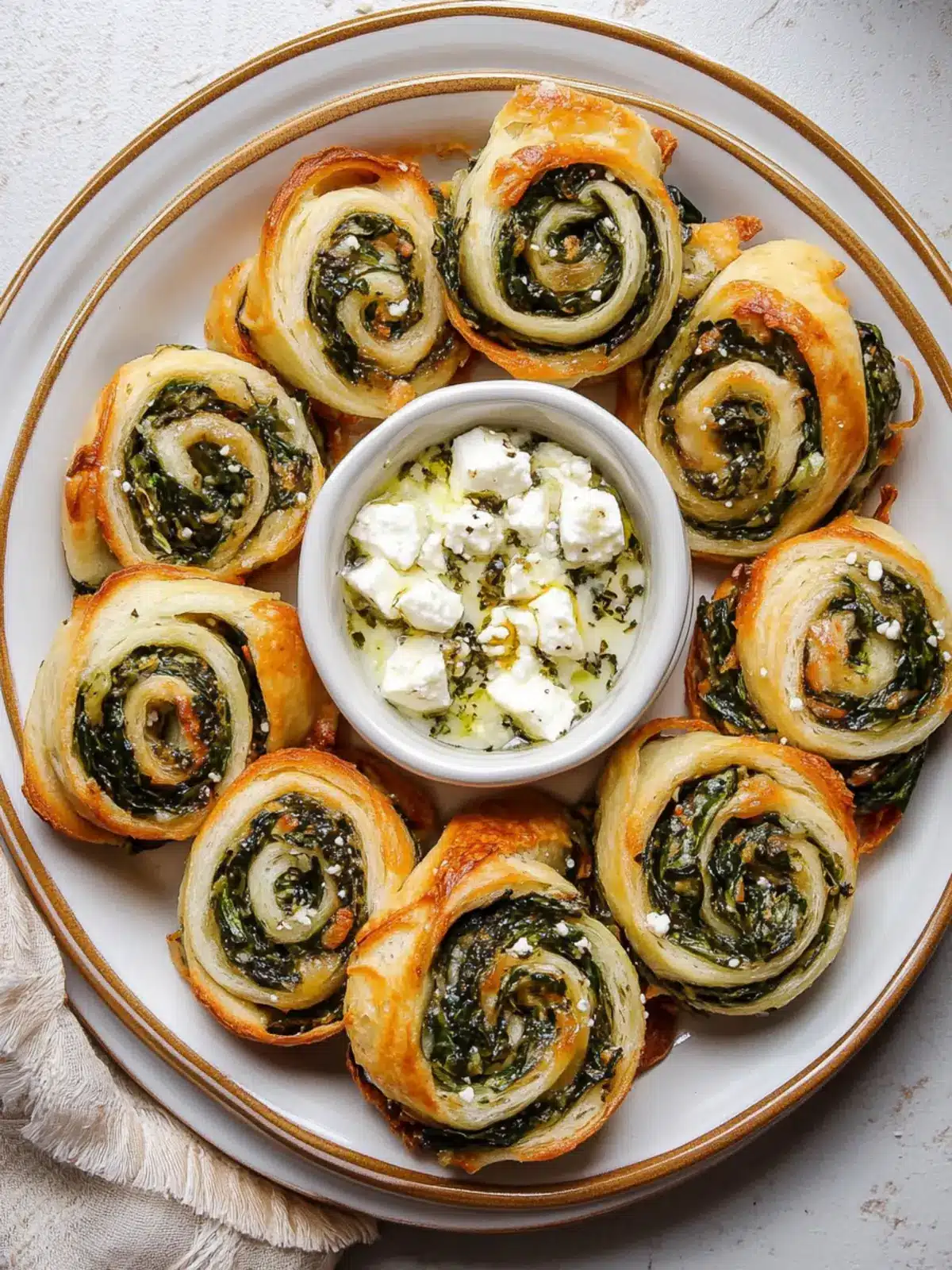 Savory Spinach and Feta Pinwheels for Your Next Gathering 4 Spinach and Feta Pinwheels