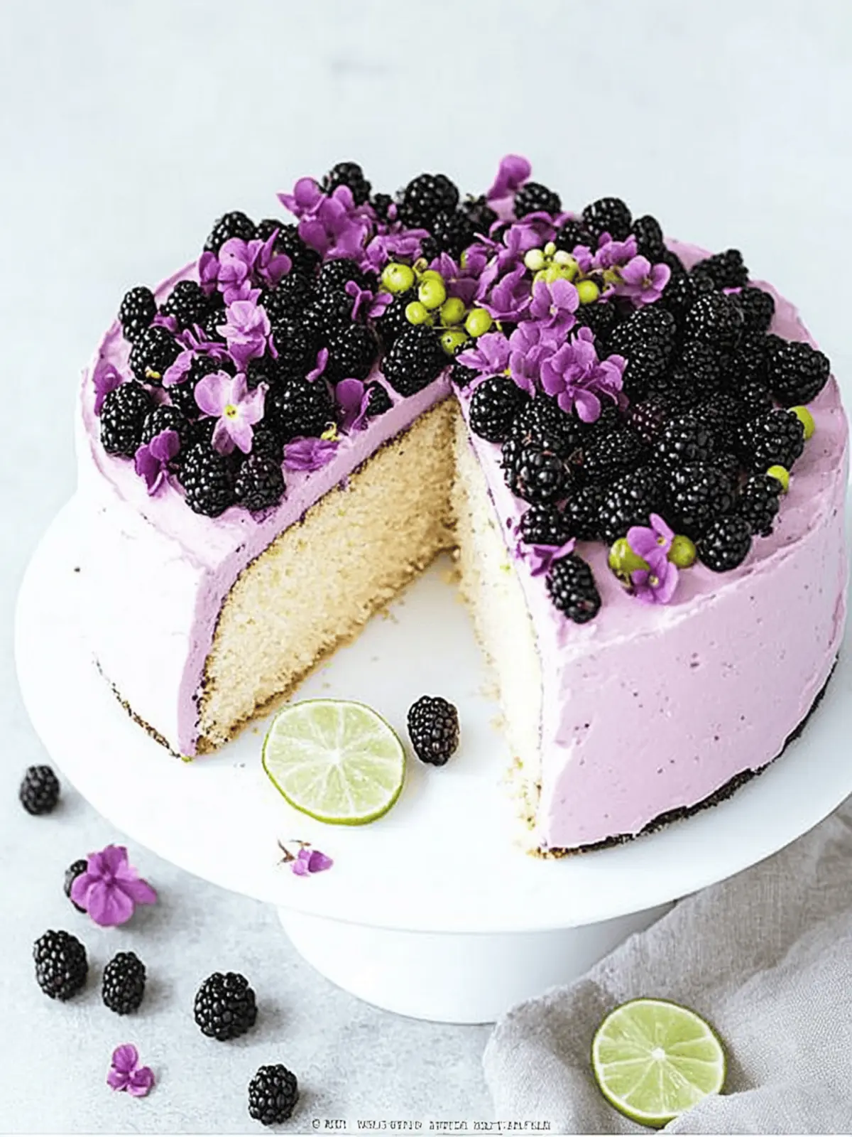Delicious Blackberry Lime Cake: A Springtime Sensation 4 Blackberry Lime Cake