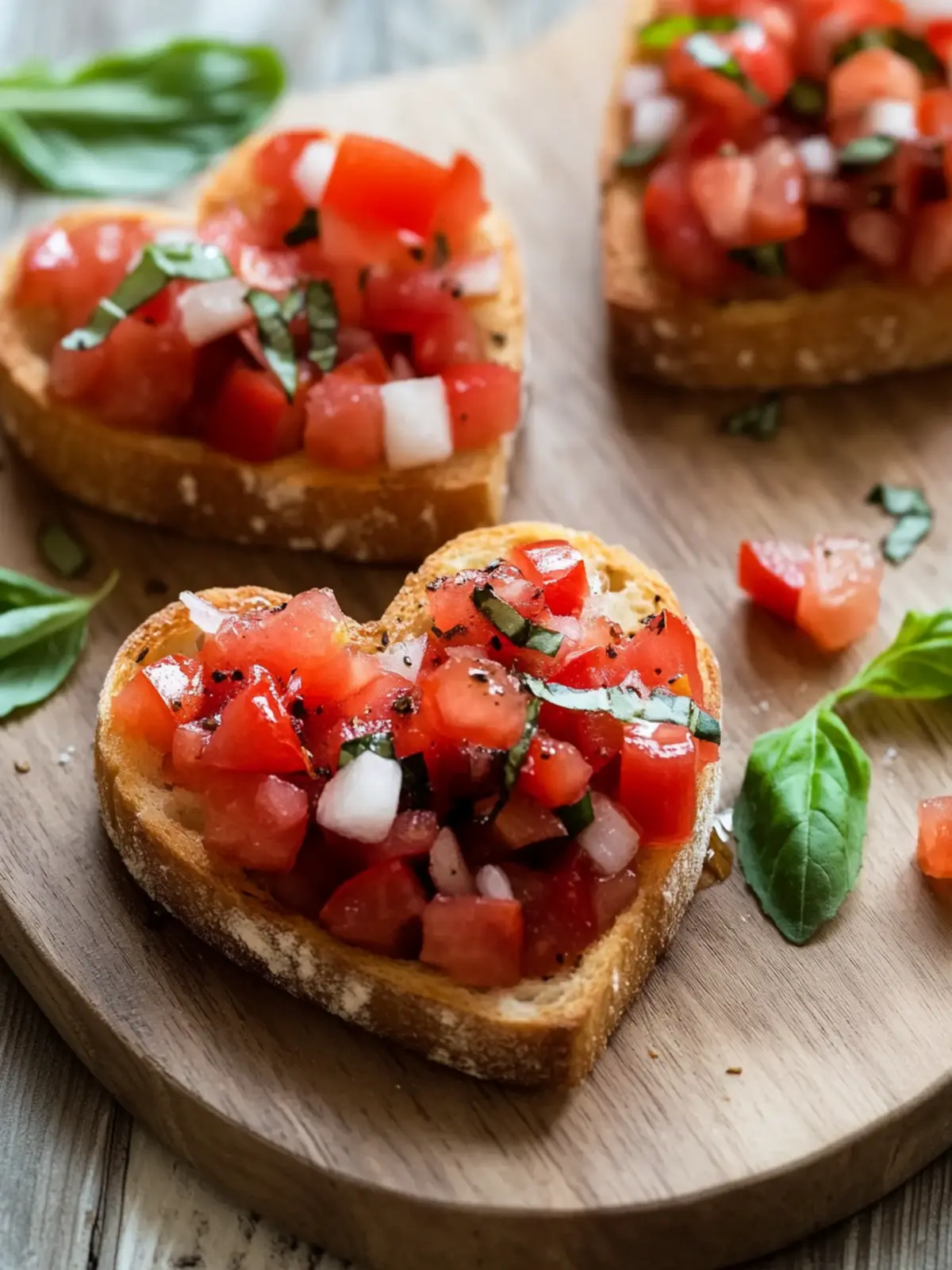 Heart-Shaped Bruschetta with Bacon: A Love-Infused Treat 4 Heart-Shaped Bruschetta