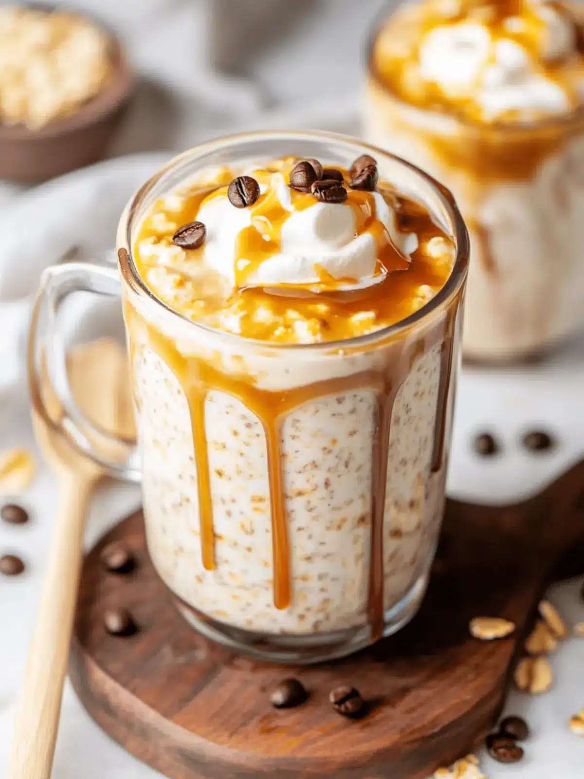 Delicious Caramel Macchiato Protein Overnight Oats for Busy Mornings 4 Caramel Macchiato Protein Overnight Oats