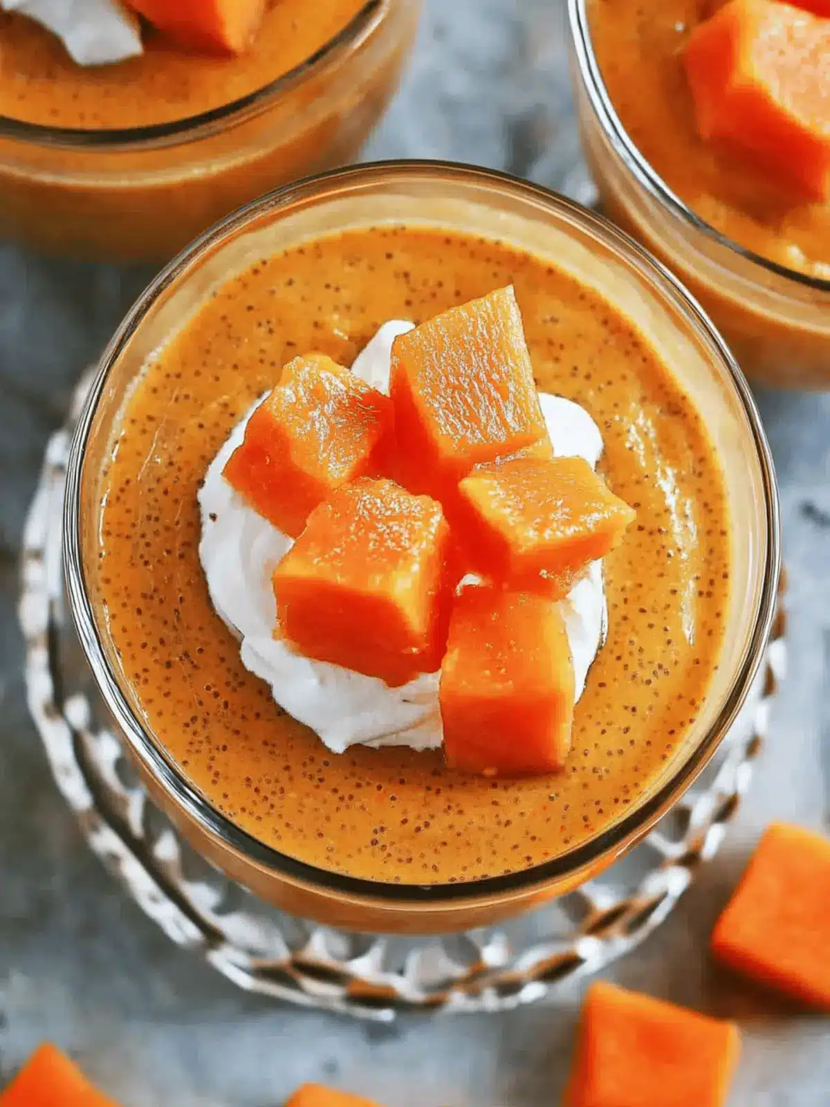 Creamy Papaya Chia Pudding - Quick and Nutritious Treat 2 Papaya Chia Pudding