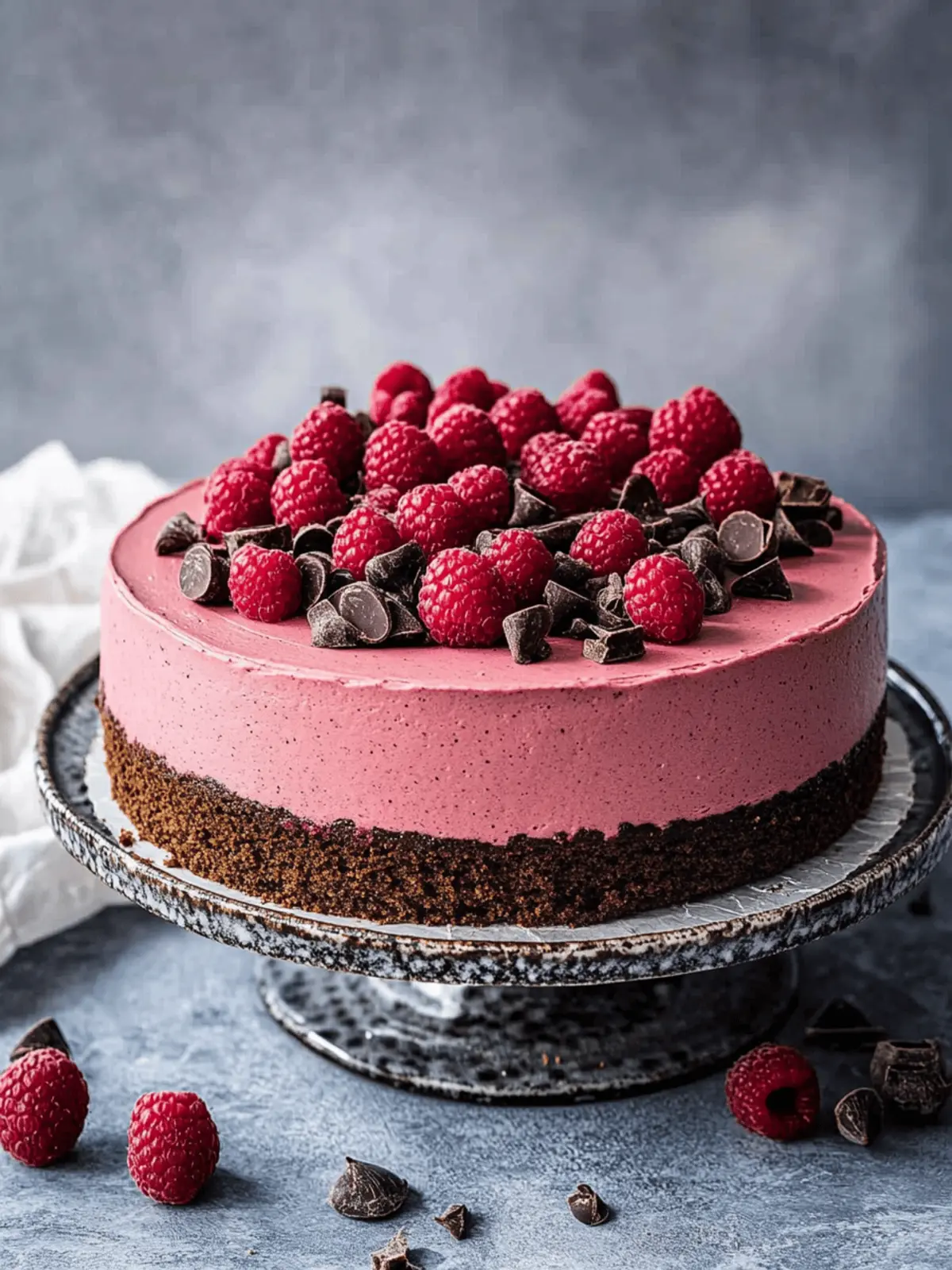 Indulge in Vegan Chocolate Raspberry Mousse Cake Bliss 4 Vegan Chocolate Raspberry Mousse Cake