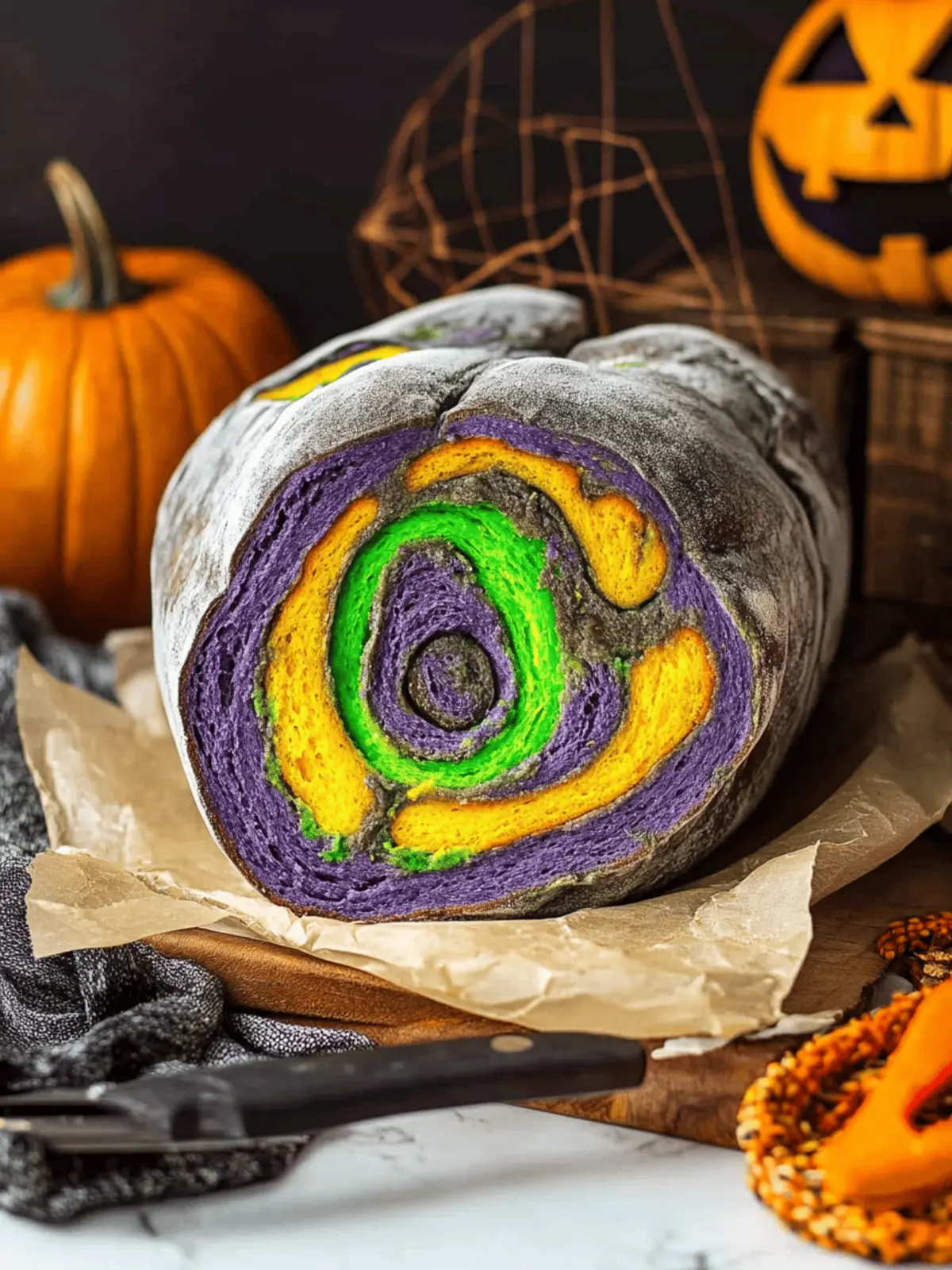 Colorful Halloween Bread: Fun for the Whole Family! 3 Halloween Bread