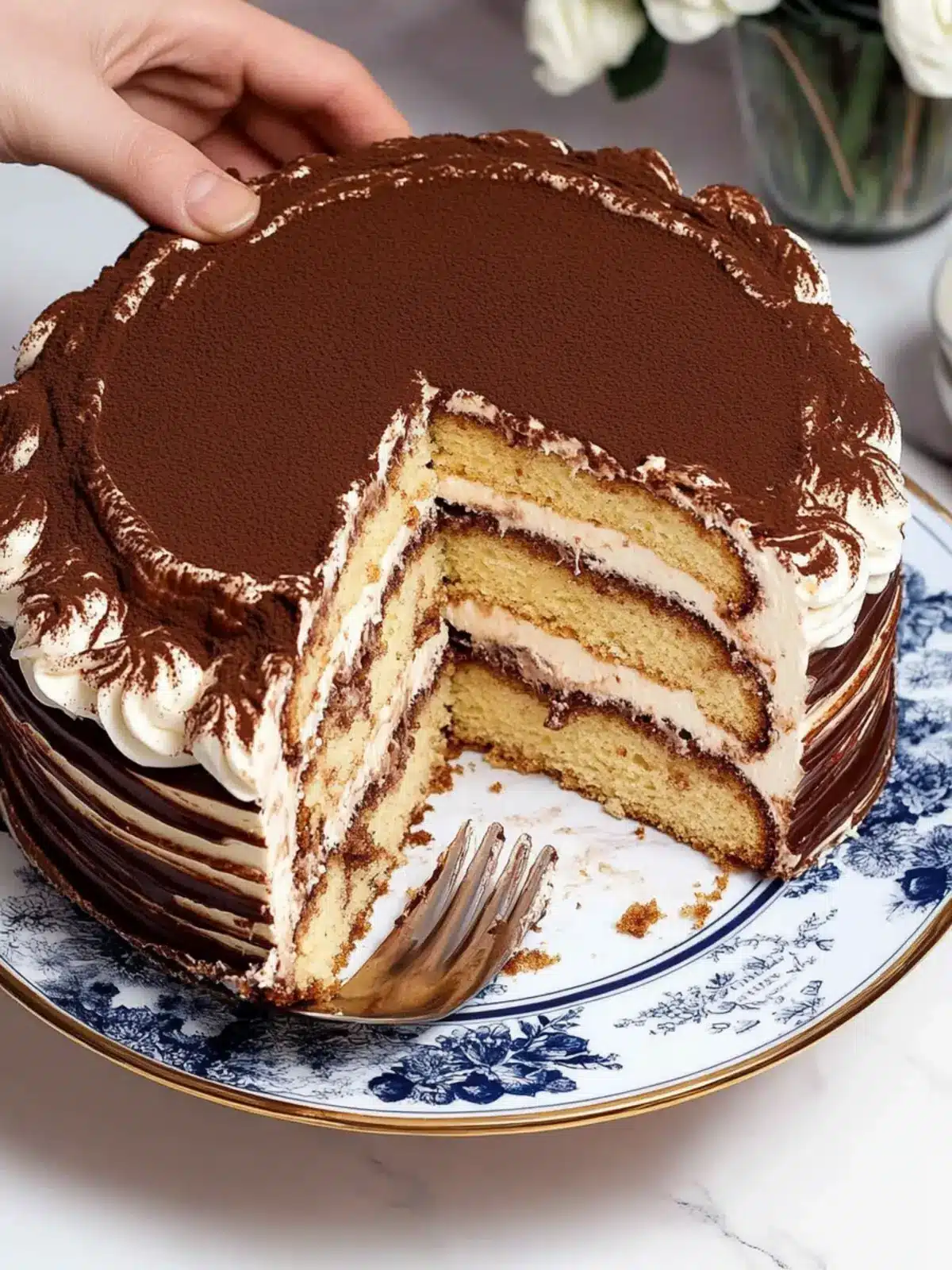 Heavenly Tiramisu Cake with Decadent Espresso Ganache 2 Tiramisu Cake