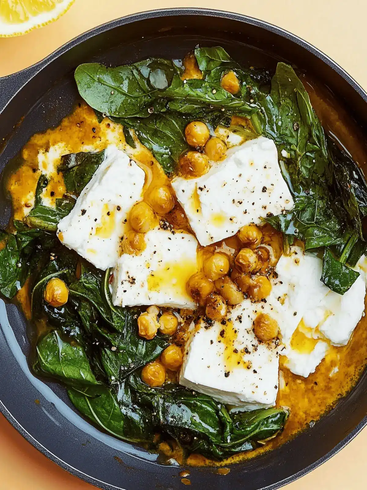 Baked Feta and Greens with Lemony Yogurt in 30 Minutes! 2 Baked Feta and Greens With Lemony Yogurt