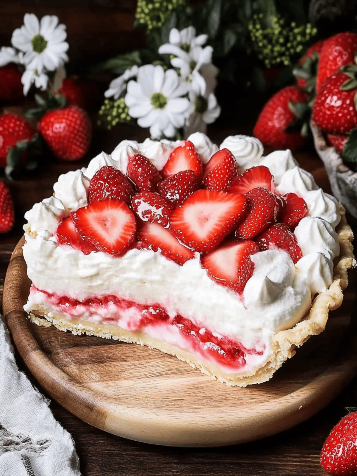 Delicious Strawberries and Cream Pie to Sweeten Your Day 3 Strawberries and Cream Pie