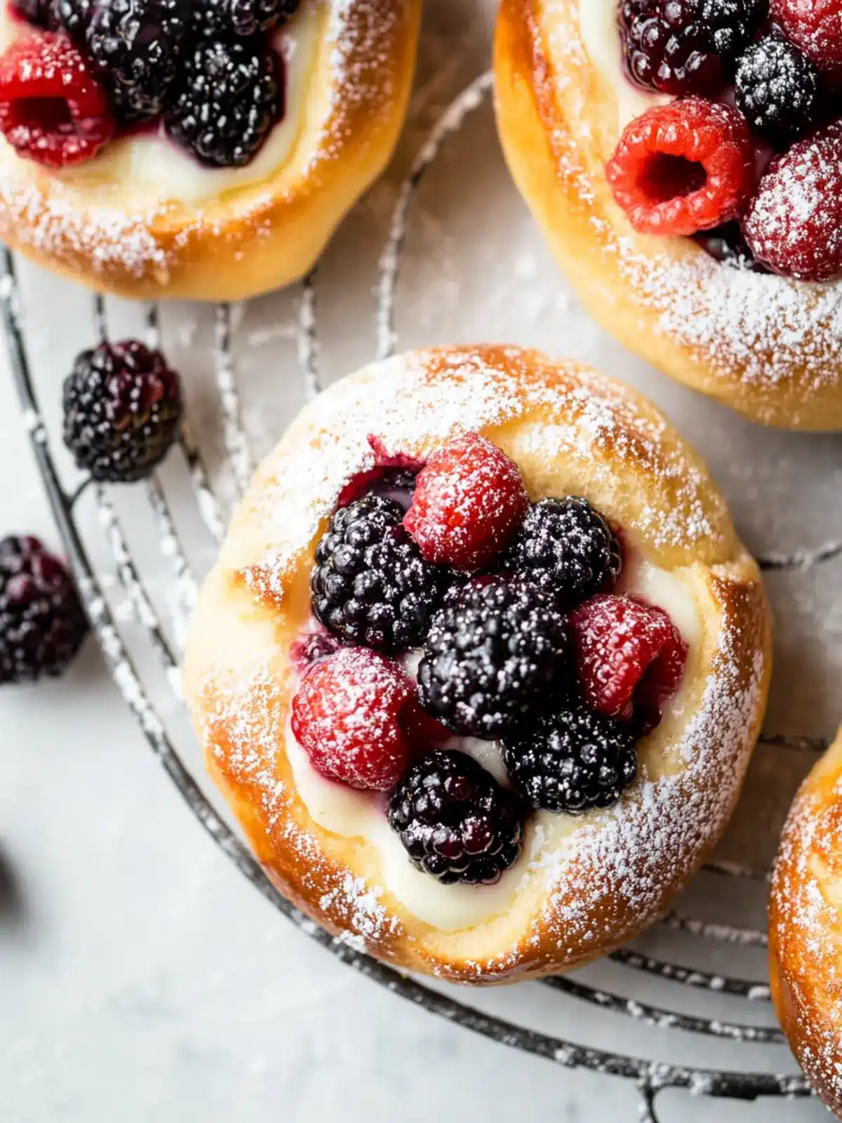 Berry Cheesecake Brioche Buns That Melt in Your Mouth 4 Berry Cheesecake Brioche Buns