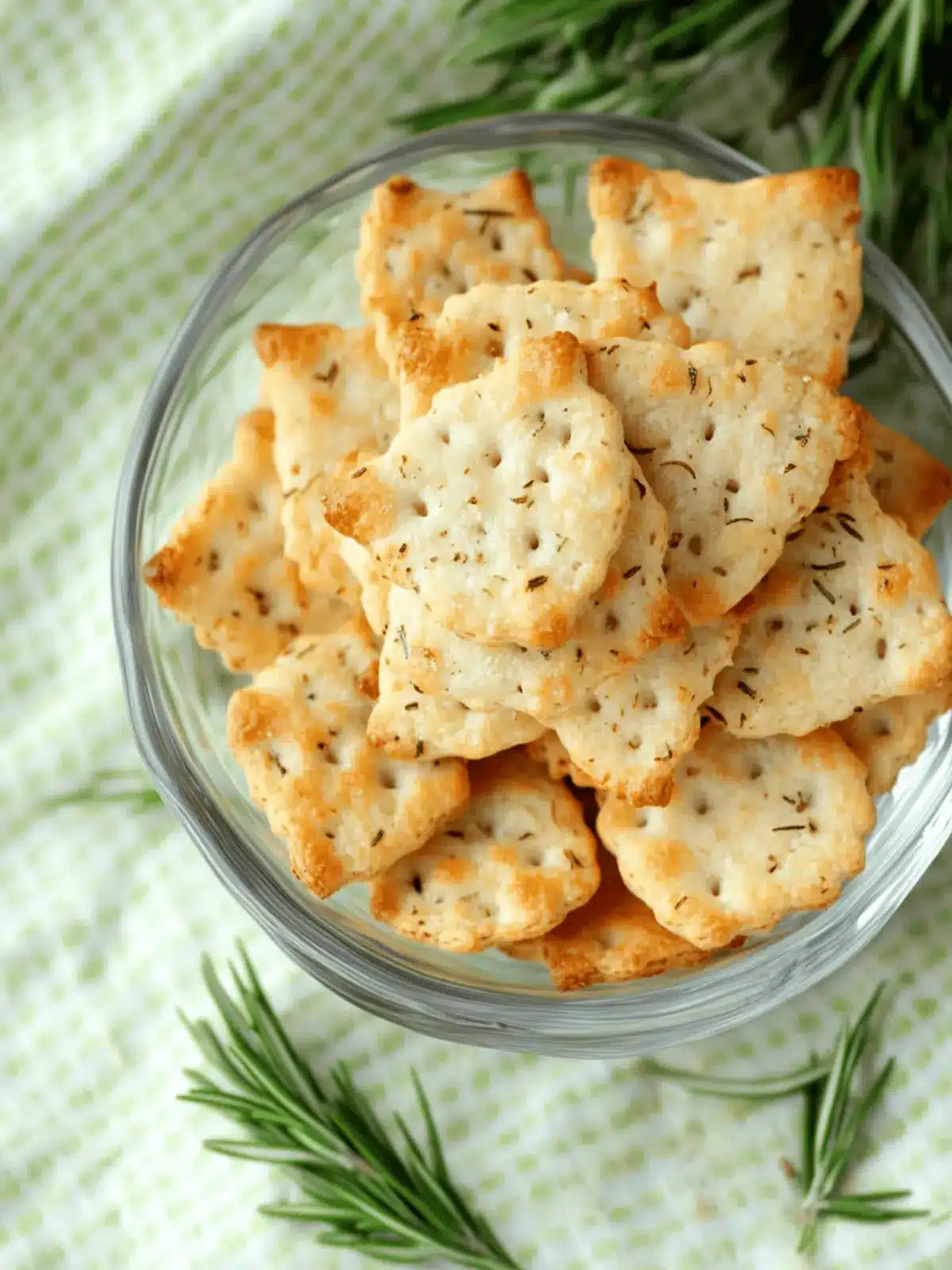 Crispy Parmesan Rosemary Crackers Made in 20 Minutes! 3 Parmesan Rosemary Crackers
