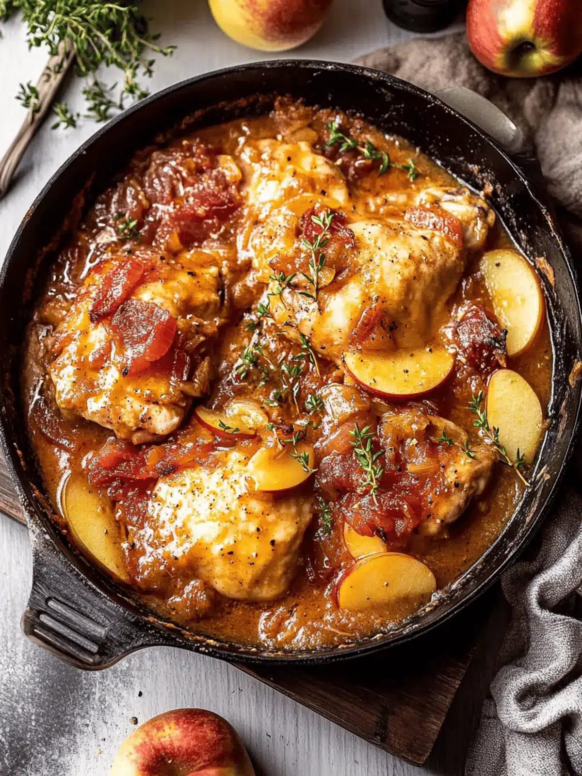 Apple Cider Smothered Chicken: A Cozy Fall Delight 2 Apple Cider Smothered Chicken