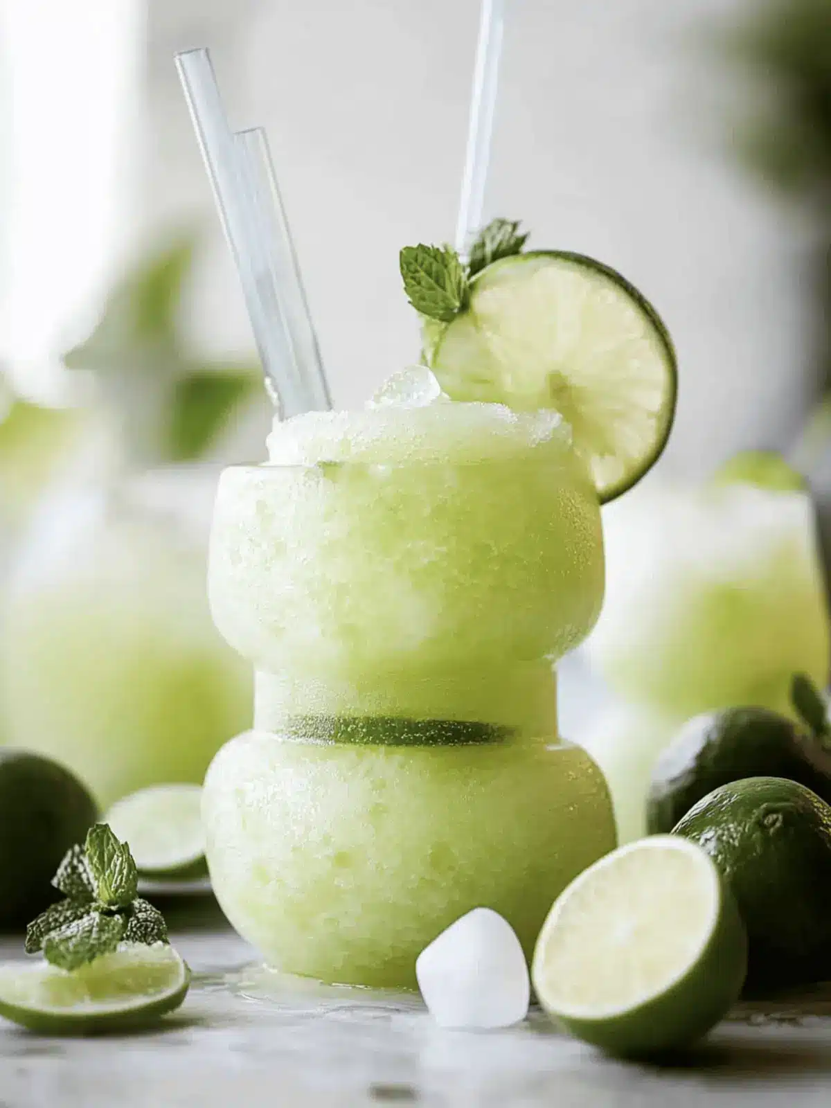 Crazy Limeade Slush: Refreshing Twist with Ginger & Mint 2 Crazy Limeade Slush