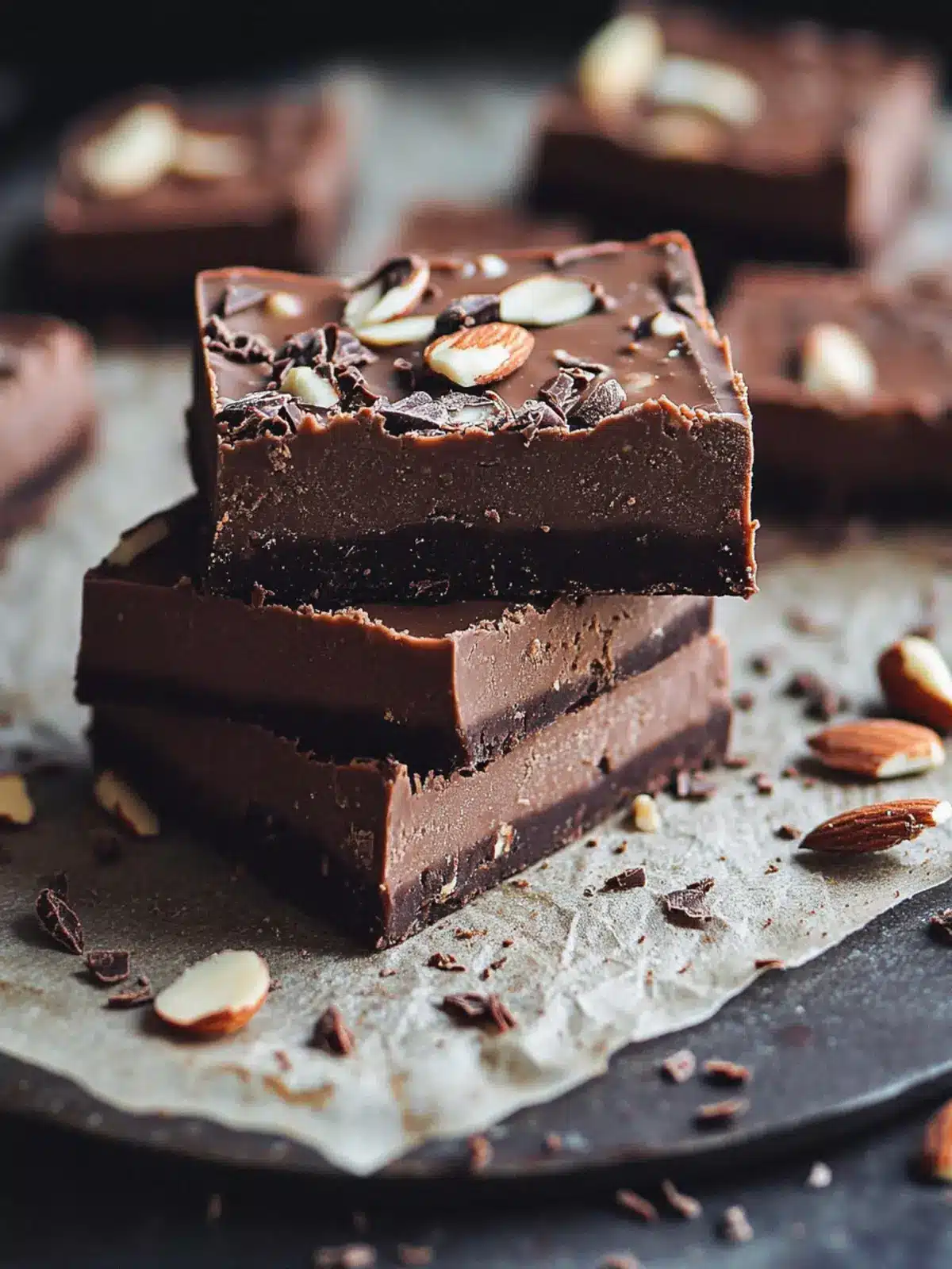 Decadent Raw Chocolate Almond Butter Fudge Bars You ll Crave 4 Raw Chocolate Almond Butter Fudge Bars
