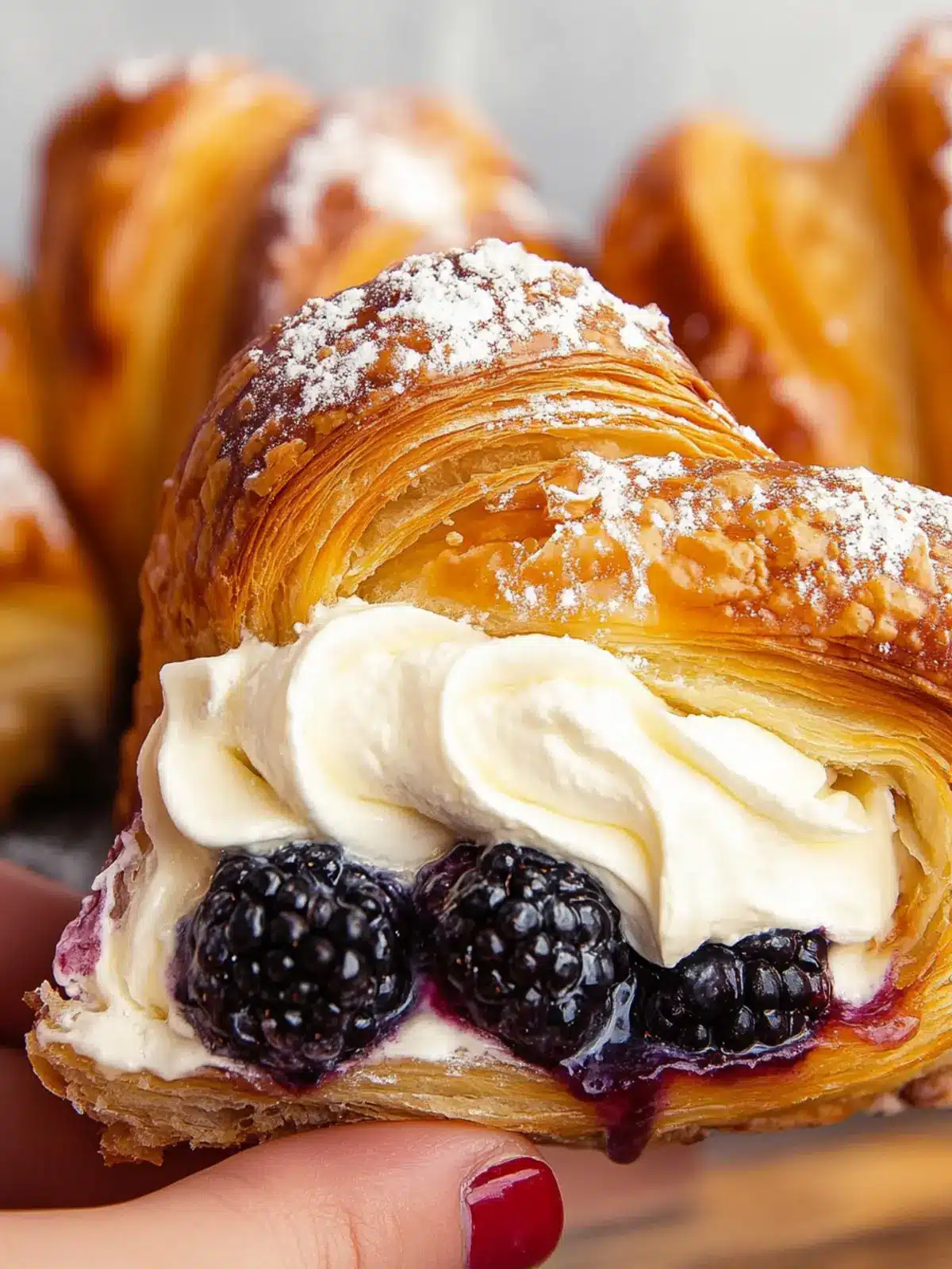 Berries and Cream Filled Croissants for Your Sweet Escape 4 Berries and Cream Filled Croissants