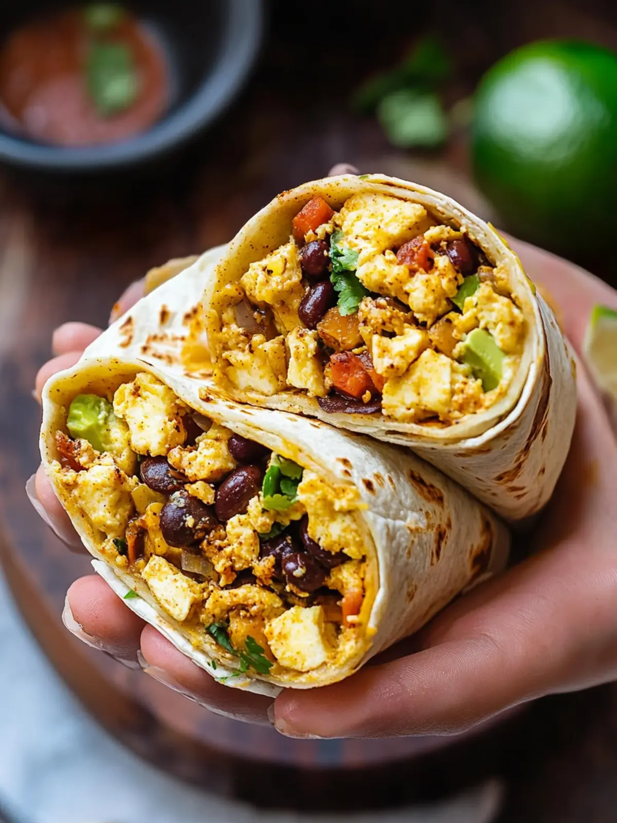 Savory Chorizo Breakfast Burritos for a Flavorful Morning 2 Breakfast Burritos