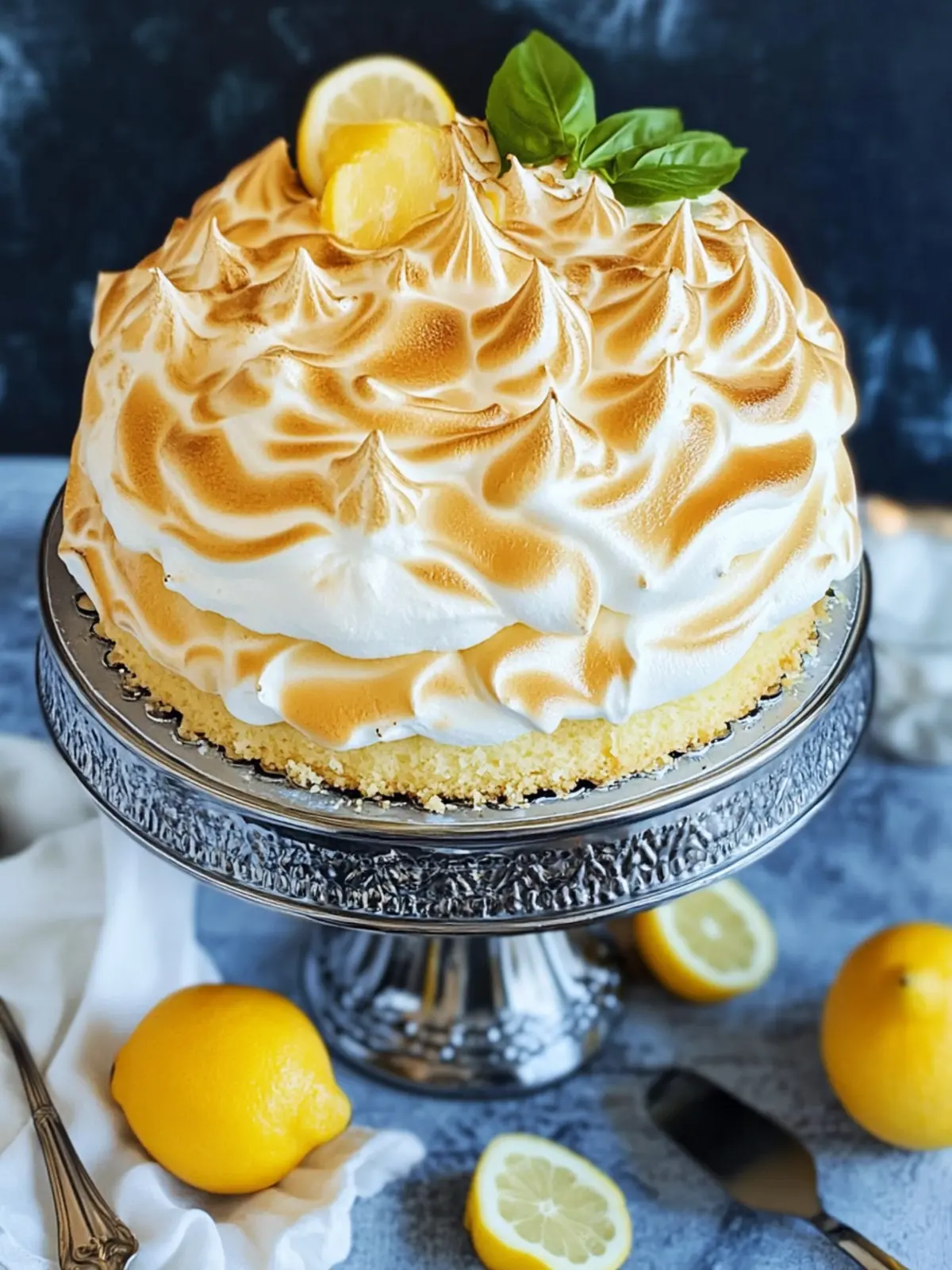 Delightful Lemon Meringue Cake with Meyer Lemon Magic 2 Lemon Meringue Cake