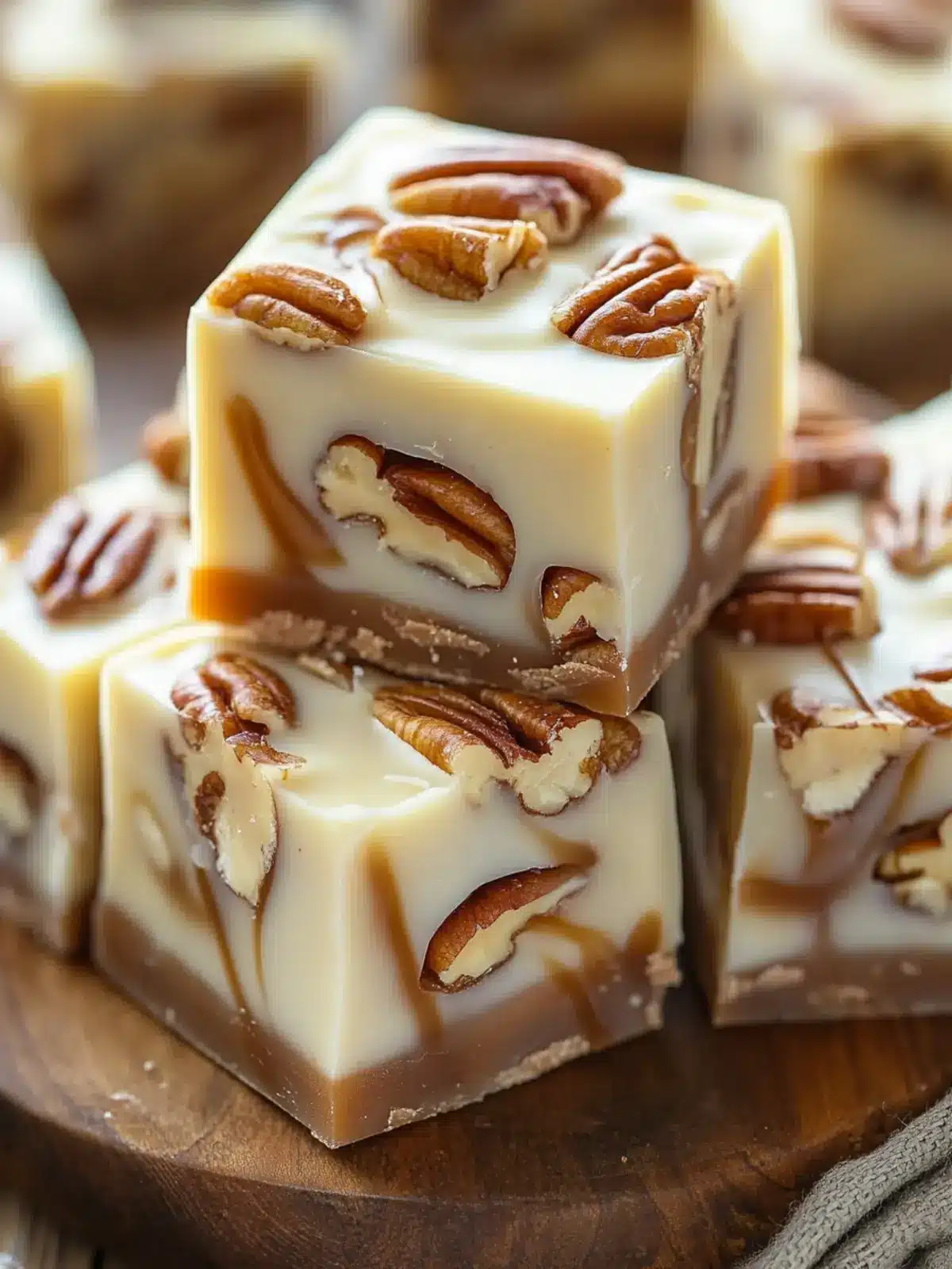 Deliciously Creamy White Chocolate Caramel Pecan Fudge Recipe 3 White Chocolate Caramel Pecan Fudge