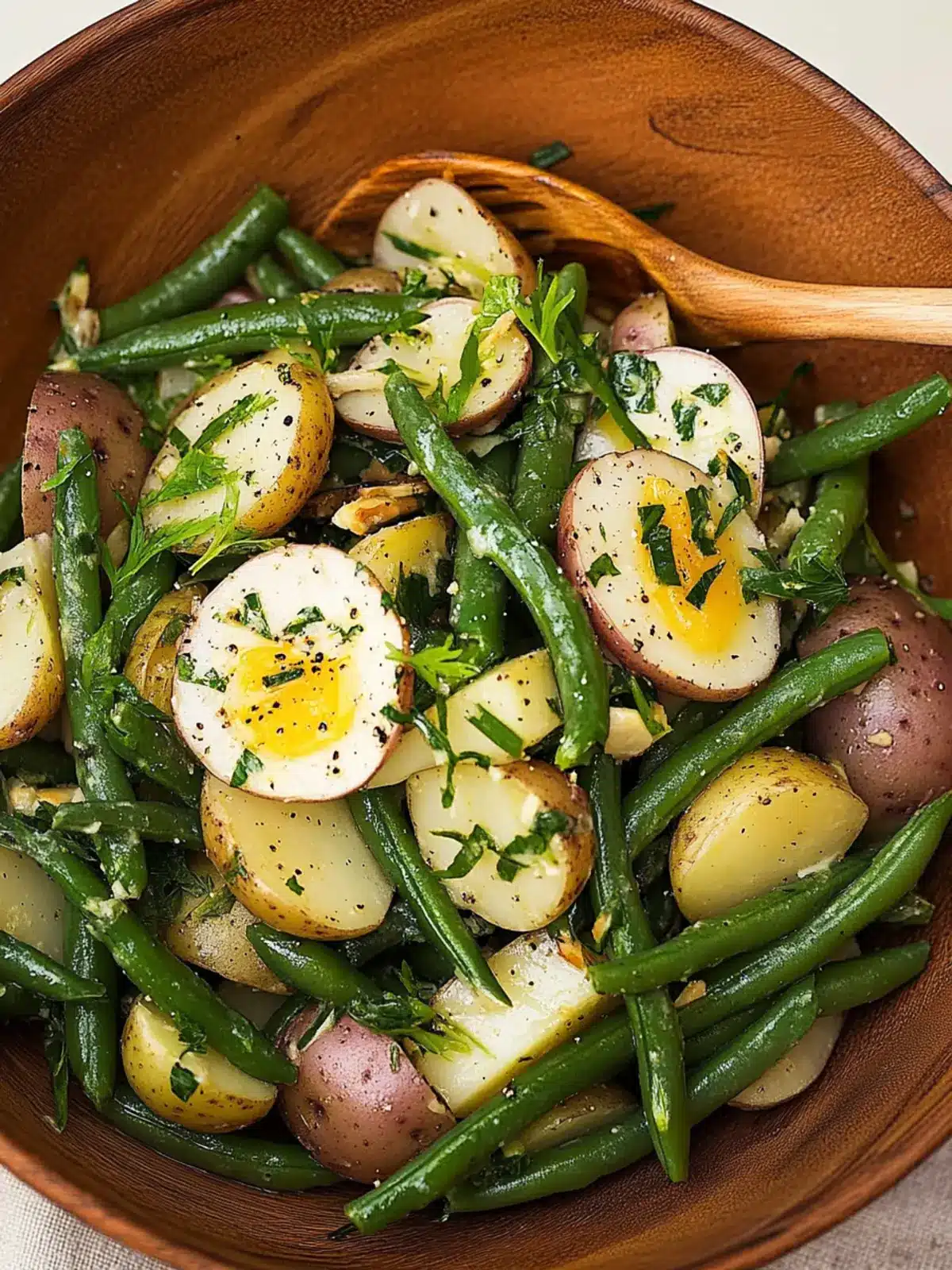 Savory French Potato and Green Bean Salad Perfect for Gatherings 3 French Potato and Green Bean Salad