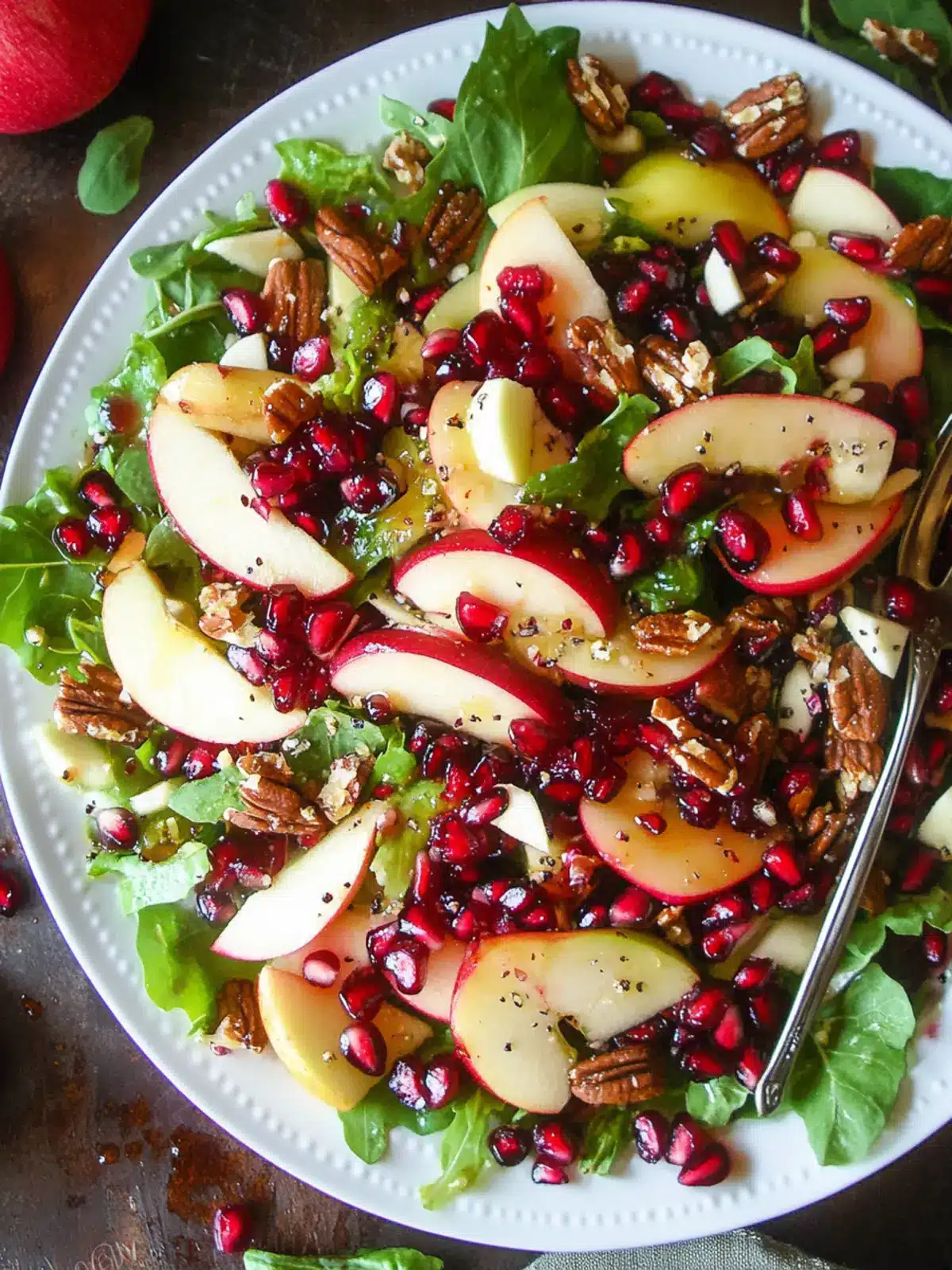 Delicious Apple Pomegranate Salad for a Fresh Twist 4 Apple Pomegranate Salad