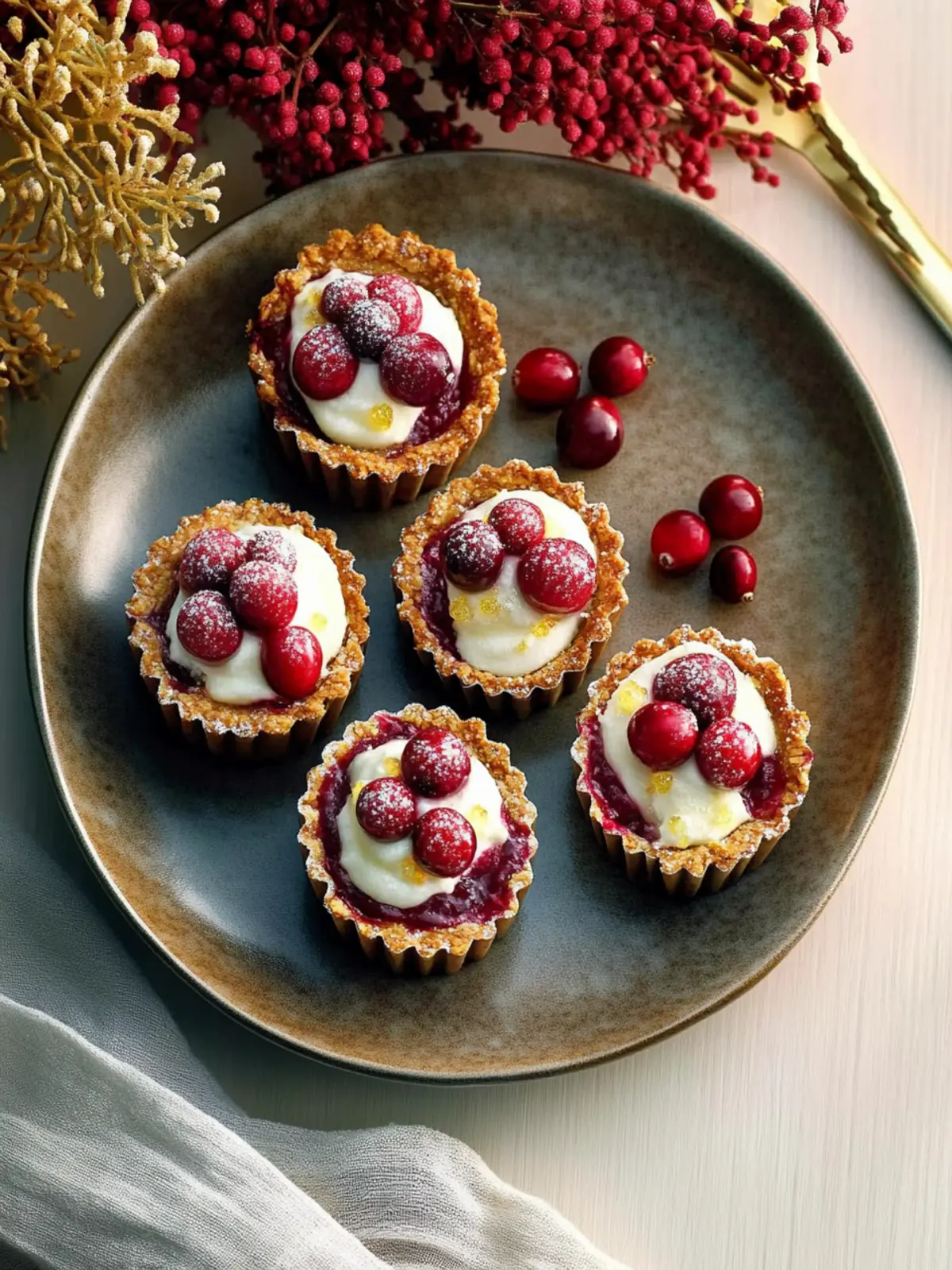 Mini Cranberry-Cheesecake Pies That Wow Every Holiday Table 2 Mini Cranberry-Cheesecake Pies