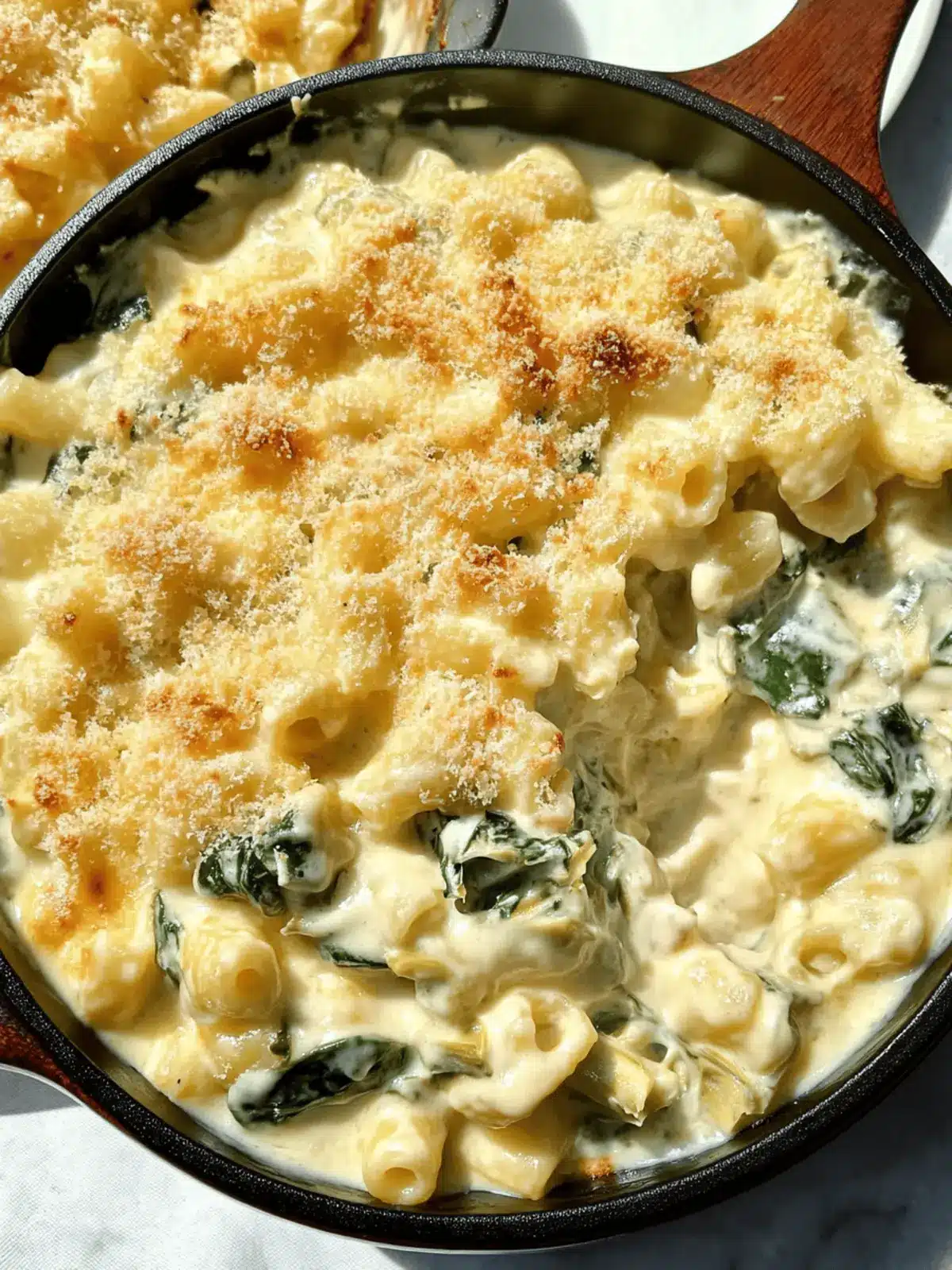 Creamy Spinach Artichoke Macaroni & Cheese for Cozy Nights 2 Spinach Artichoke Macaroni & Cheese