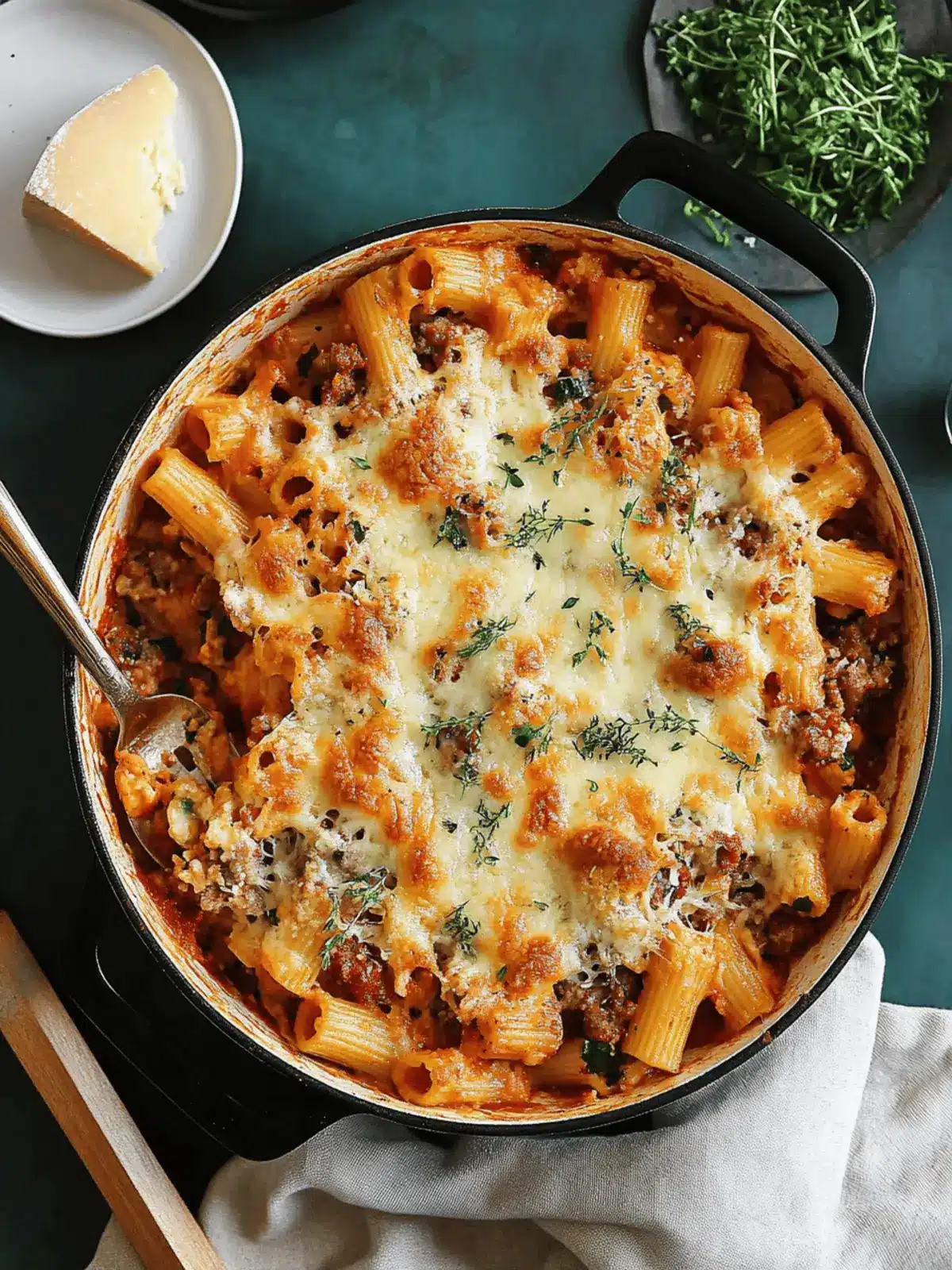 Baked Rigatoni with Sausage and Boursin Cheese Bliss 4 Baked Rigatoni with Sausage and Boursin Cheese