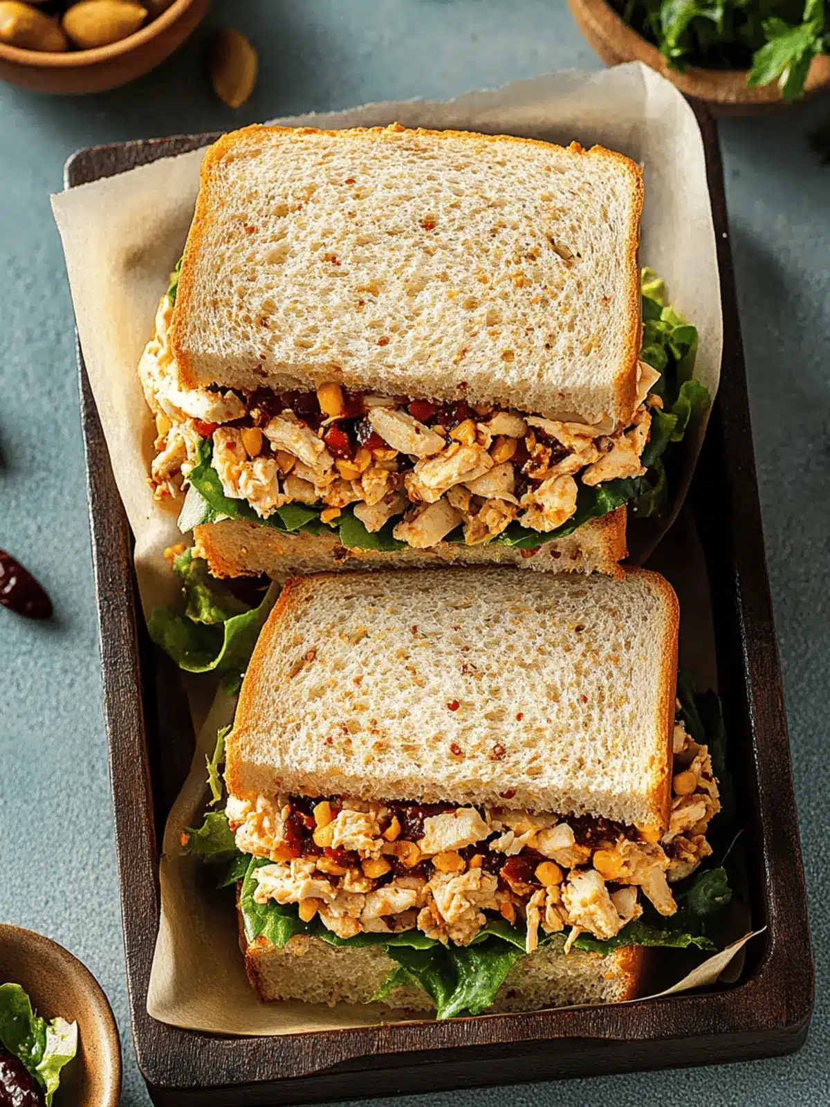 Spicy Chicken Salad Sandwich with Chili Crisp for Thrilling Lunches 4 Spicy Chicken Salad Sandwich with Chili Crisp for Thrilling Lunches
