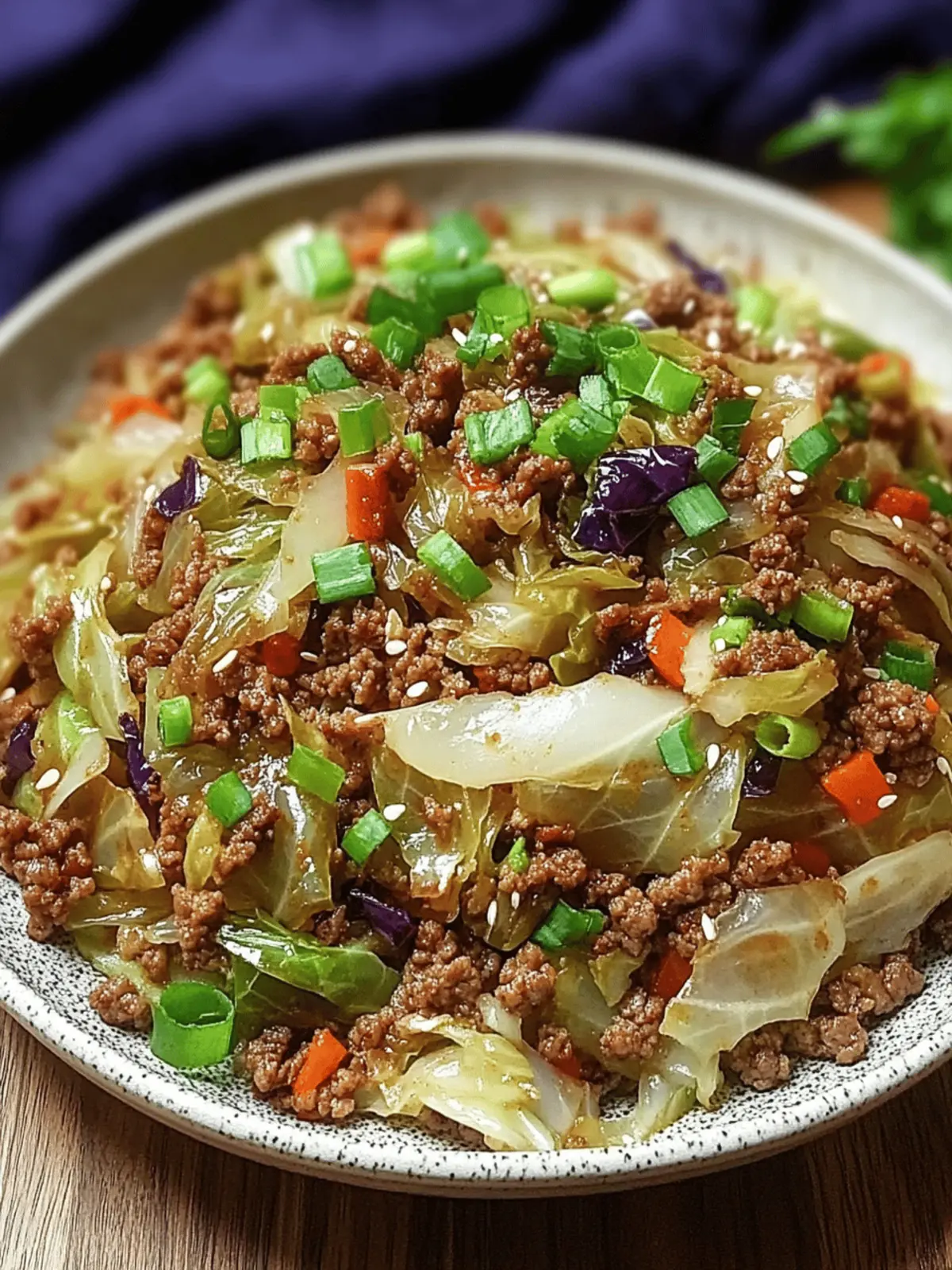 Low-Carb Mongolian Ground Beef and Cabbage in 30 Minutes 3 Low-Carb Mongolian Ground Beef and Cabbage